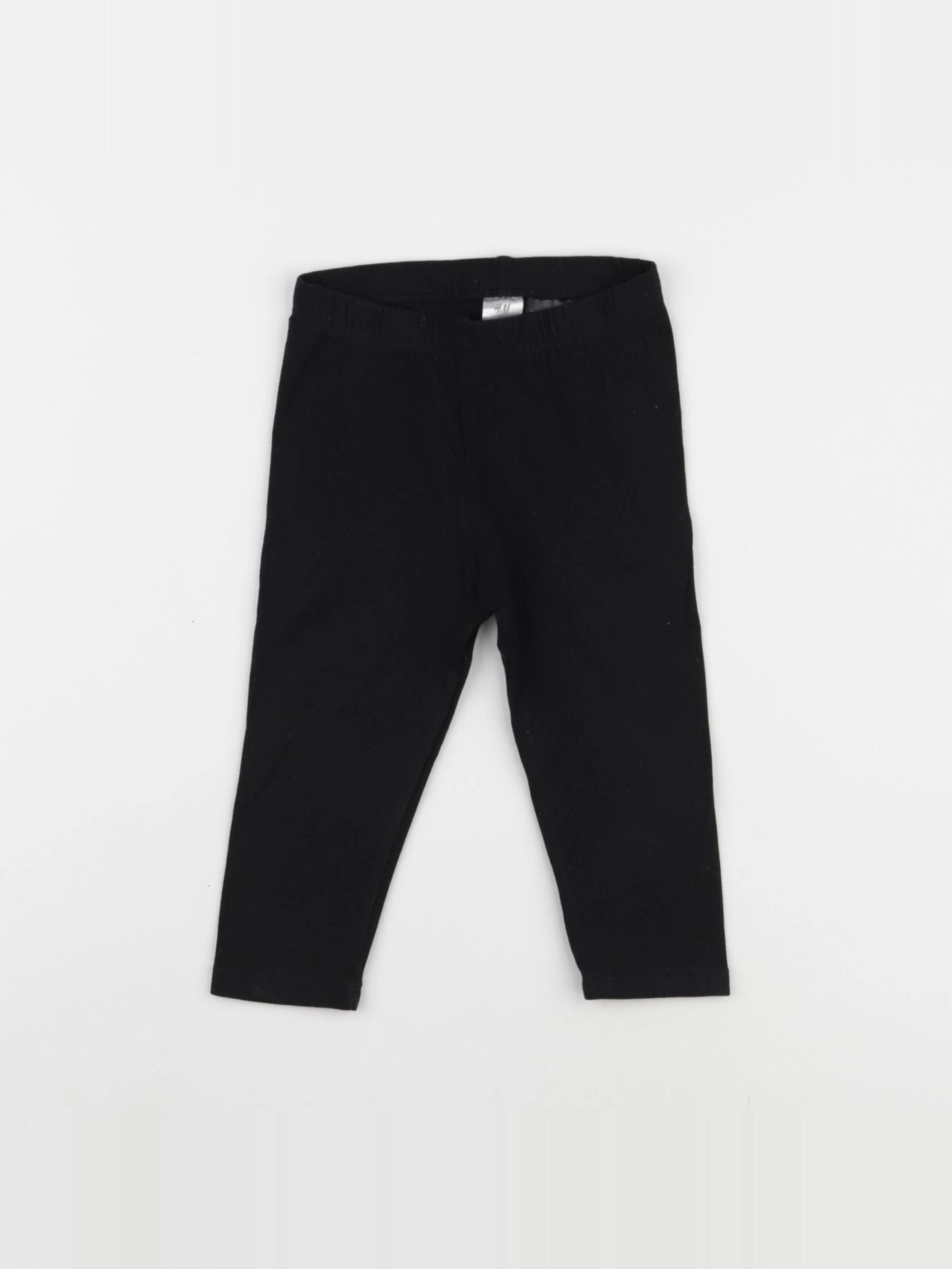 H&M - legging noir - 12/18 mois