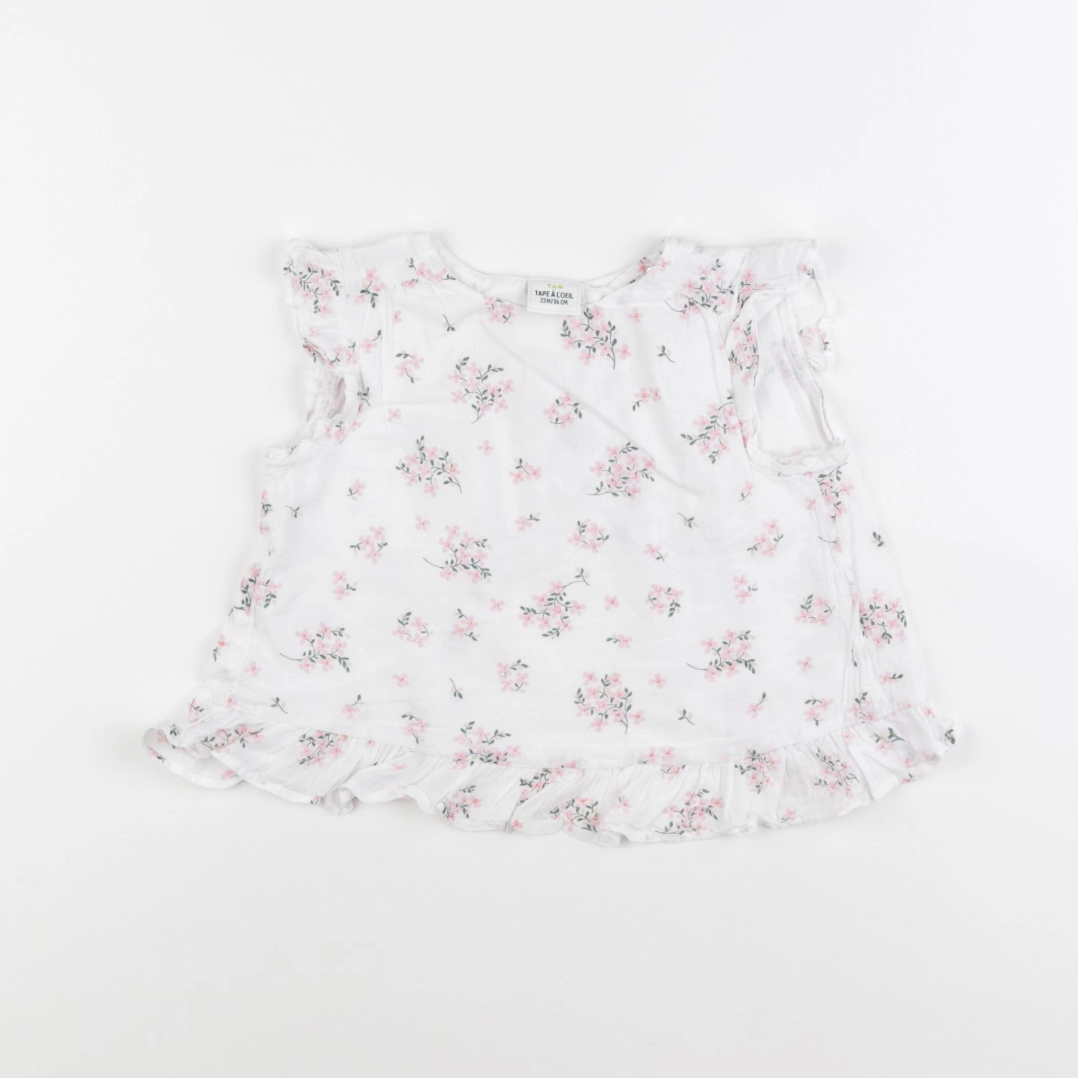 Tape à l'oeil - blouse blanc - 24 mois