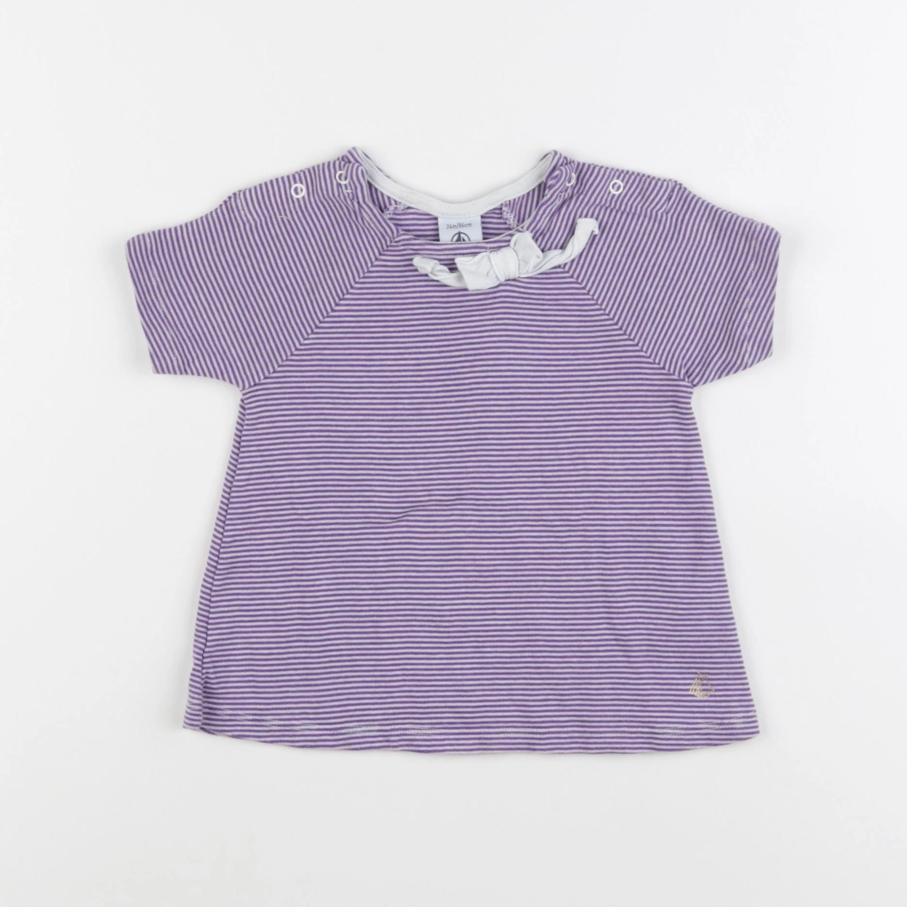 Petit Bateau - tee-shirt violet - 24 mois