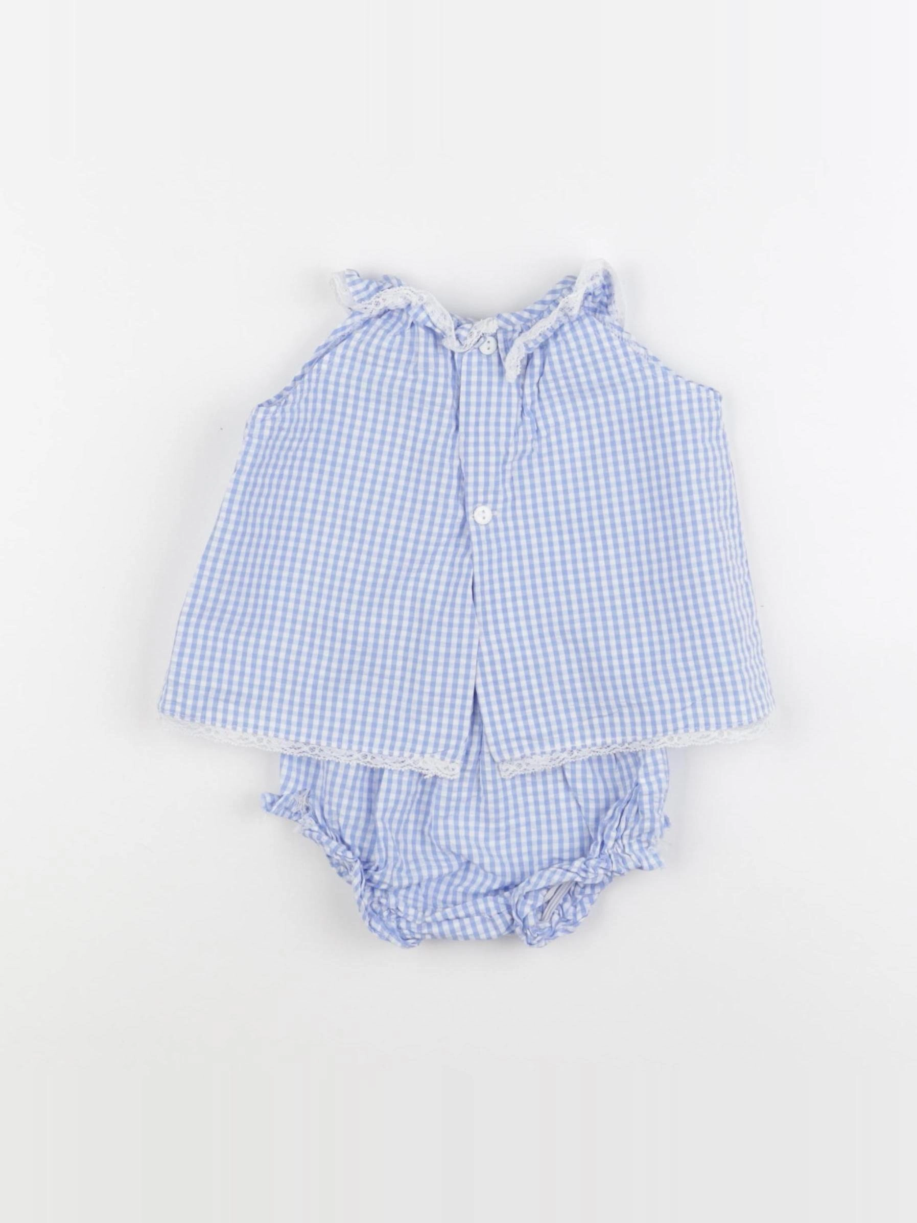 Lola Palacios - ensemble bleu - 6 mois