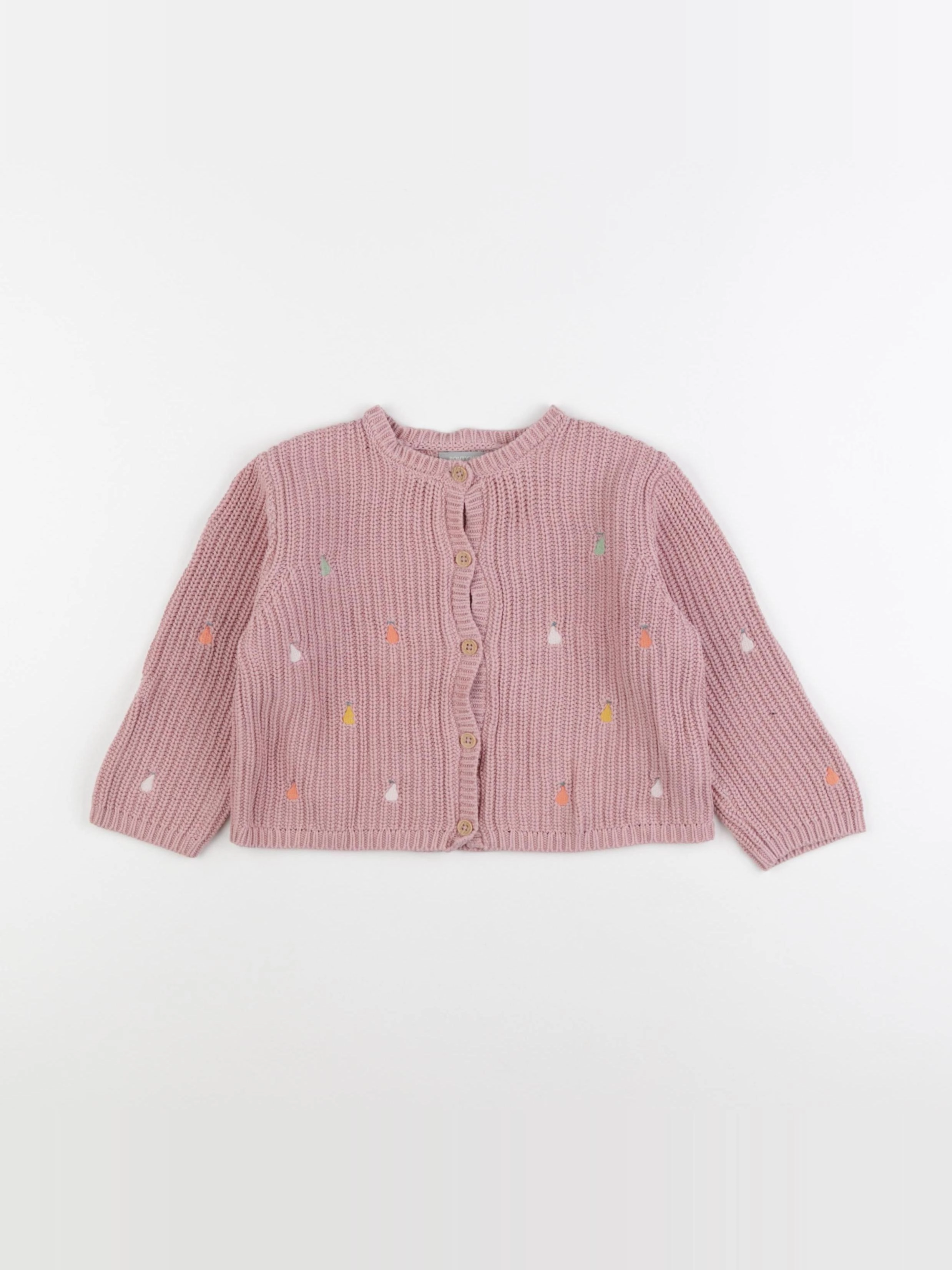 Boutchou - gilet rose - 18 mois