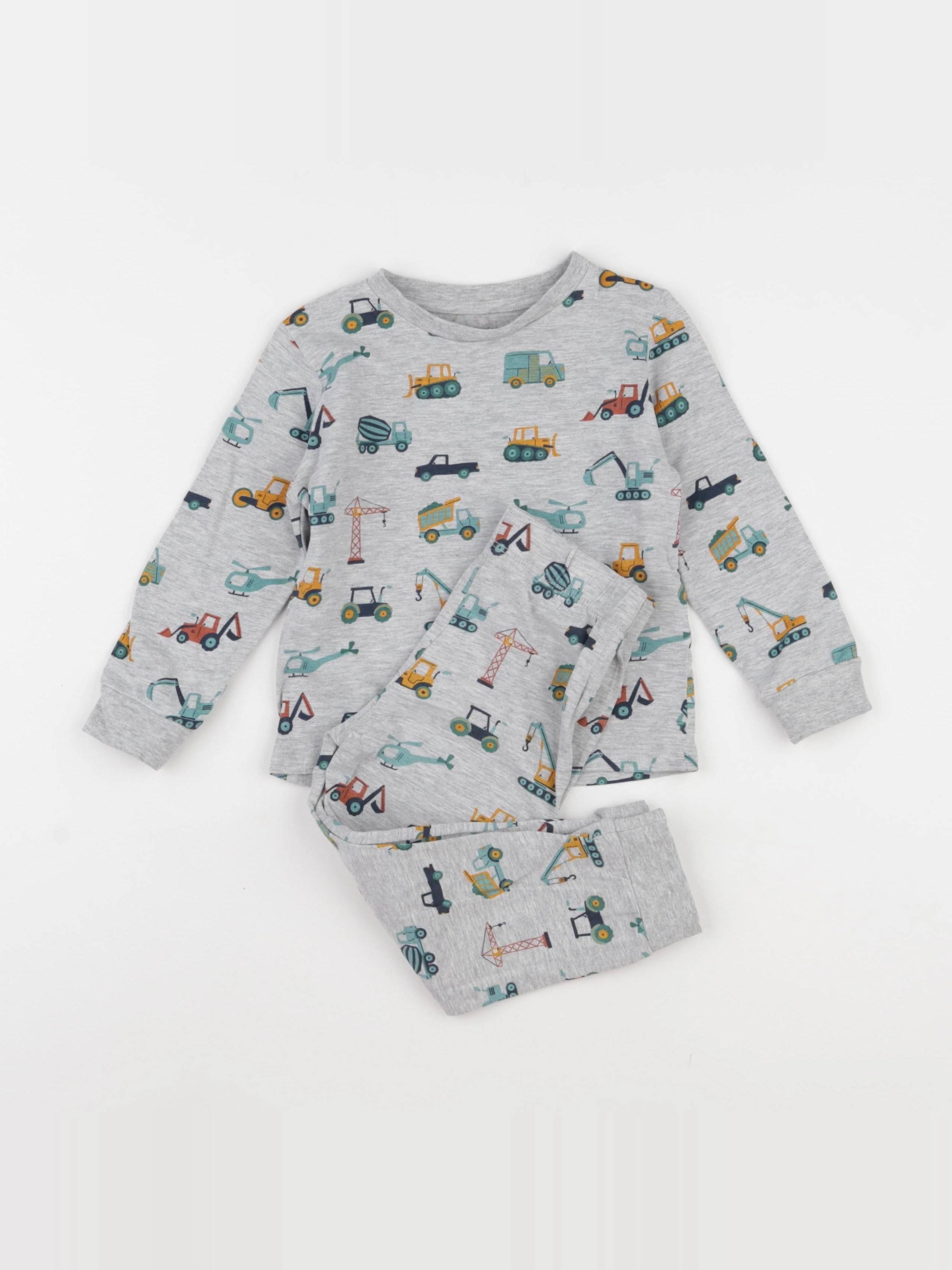 Vertbaudet - pyjama coton gris - 3 ans