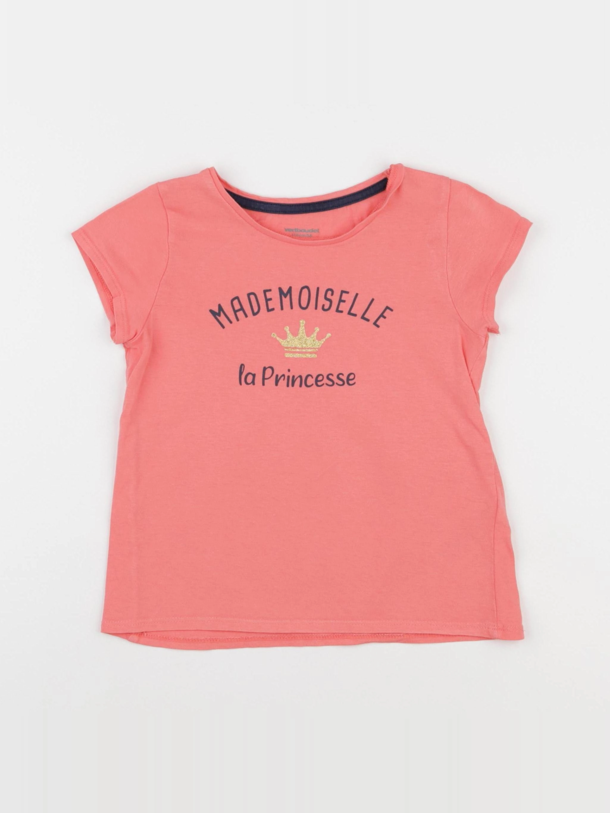 Vertbaudet - tee-shirt rose - 5 ans