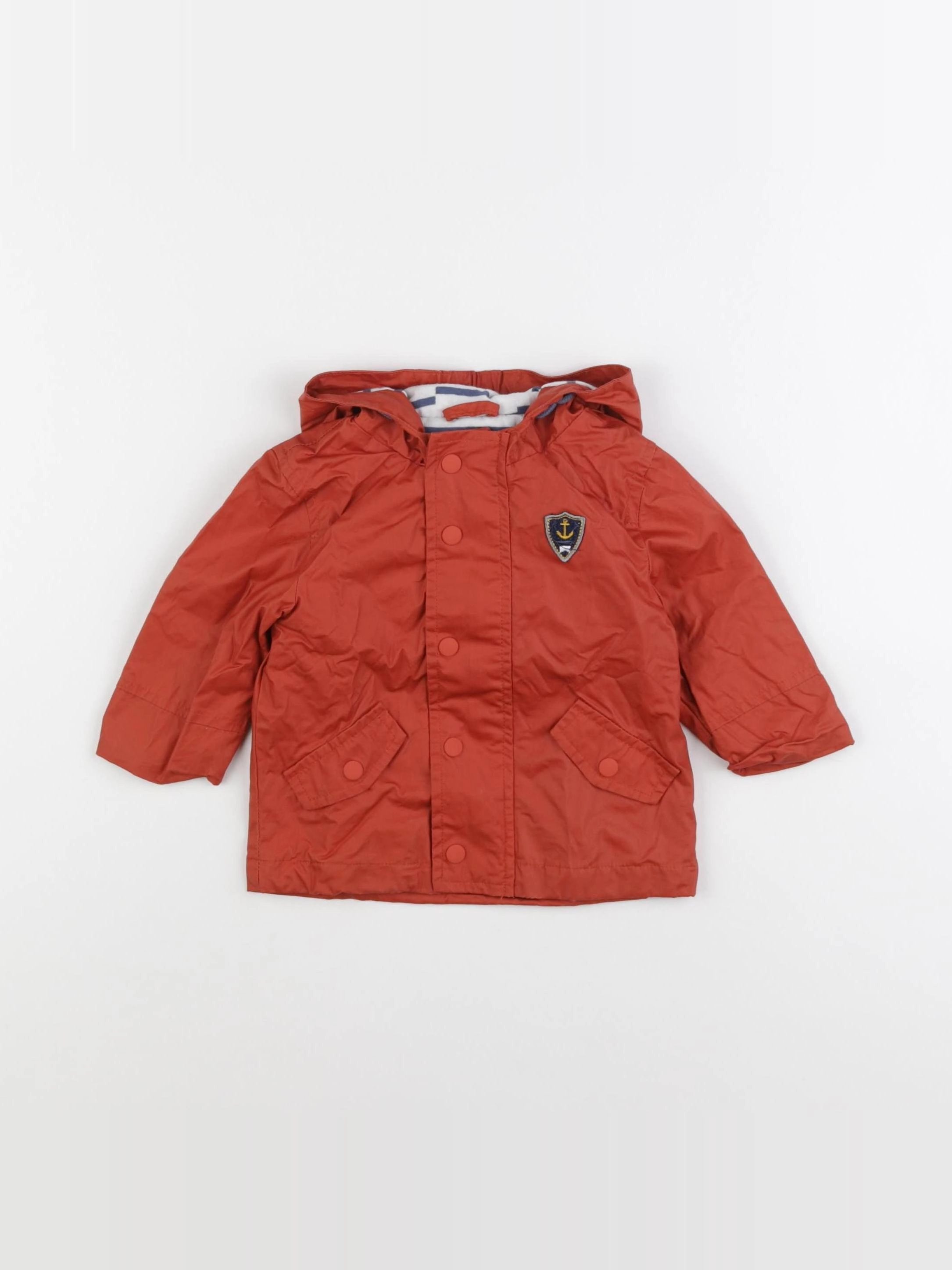 Vertbaudet - imperméable orange - 6 mois