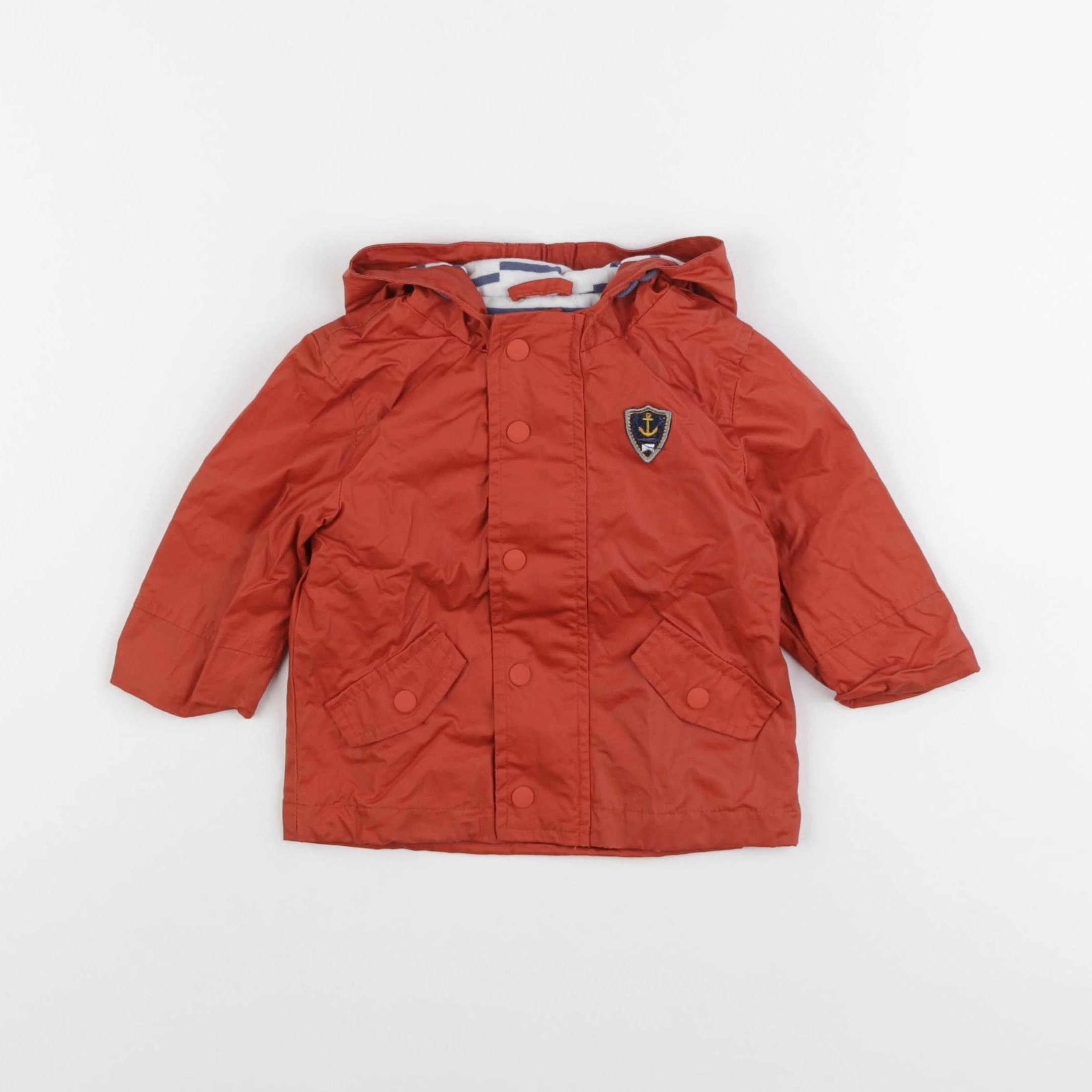 Vertbaudet - imperméable orange - 6 mois