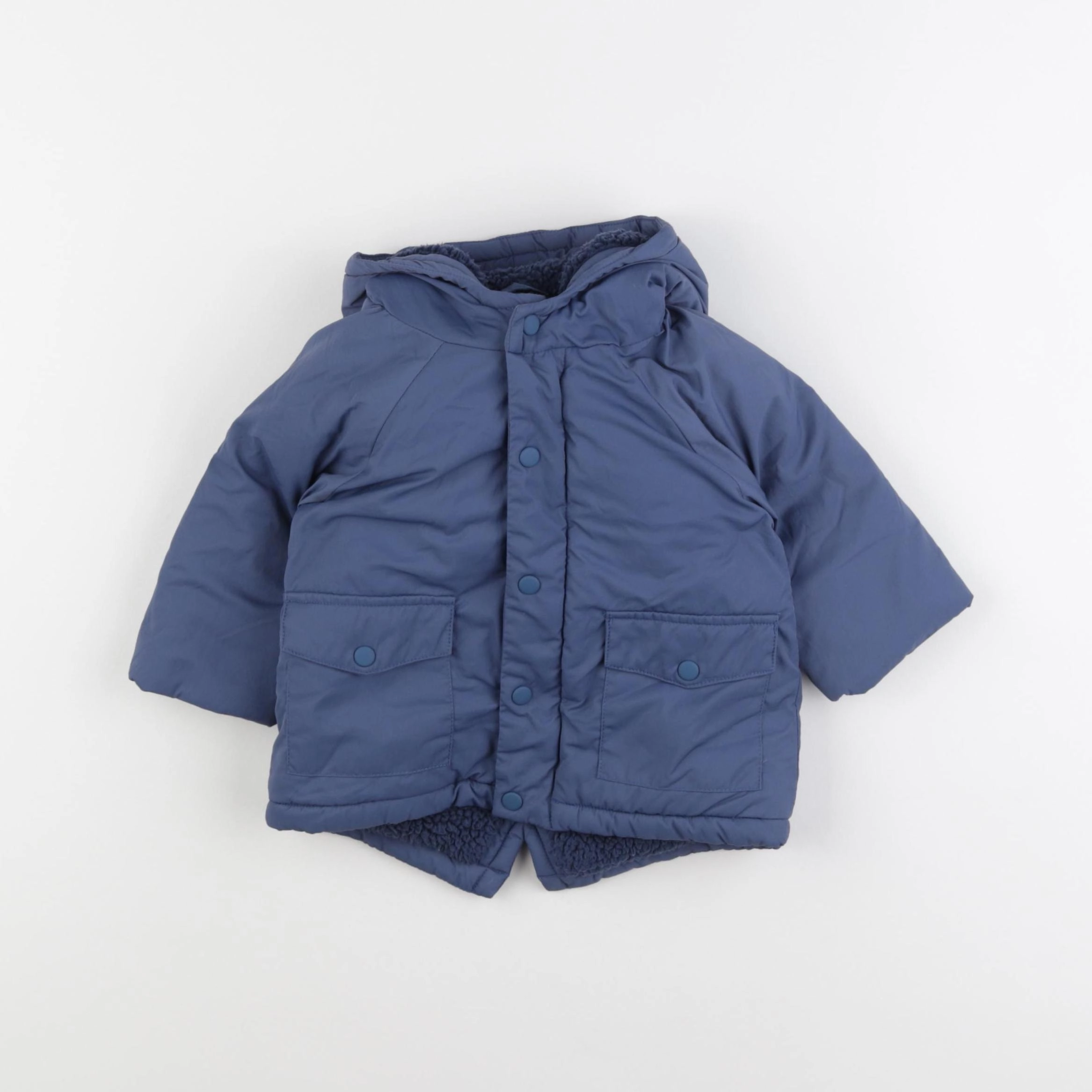 Vertbaudet - doudoune bleu - 6 mois