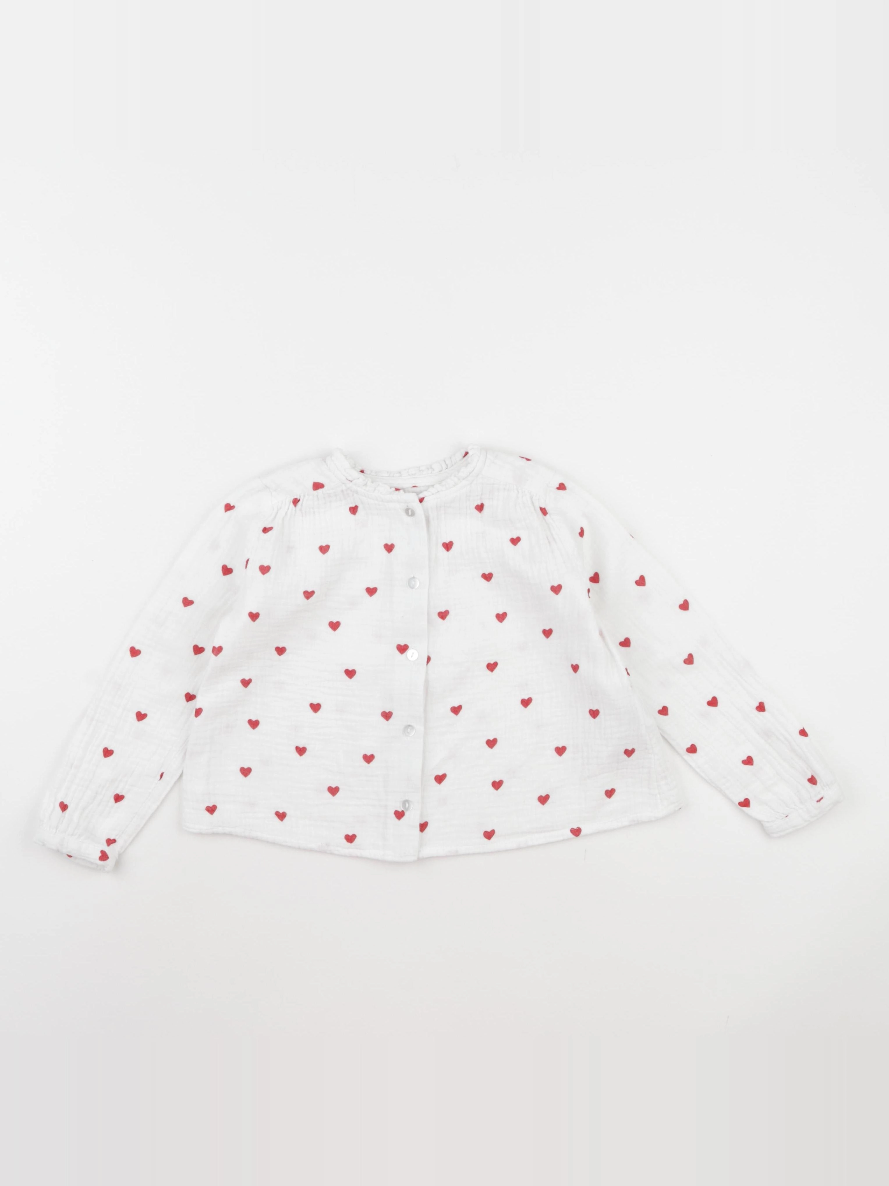 Vertbaudet - chemise blanc - 4 ans