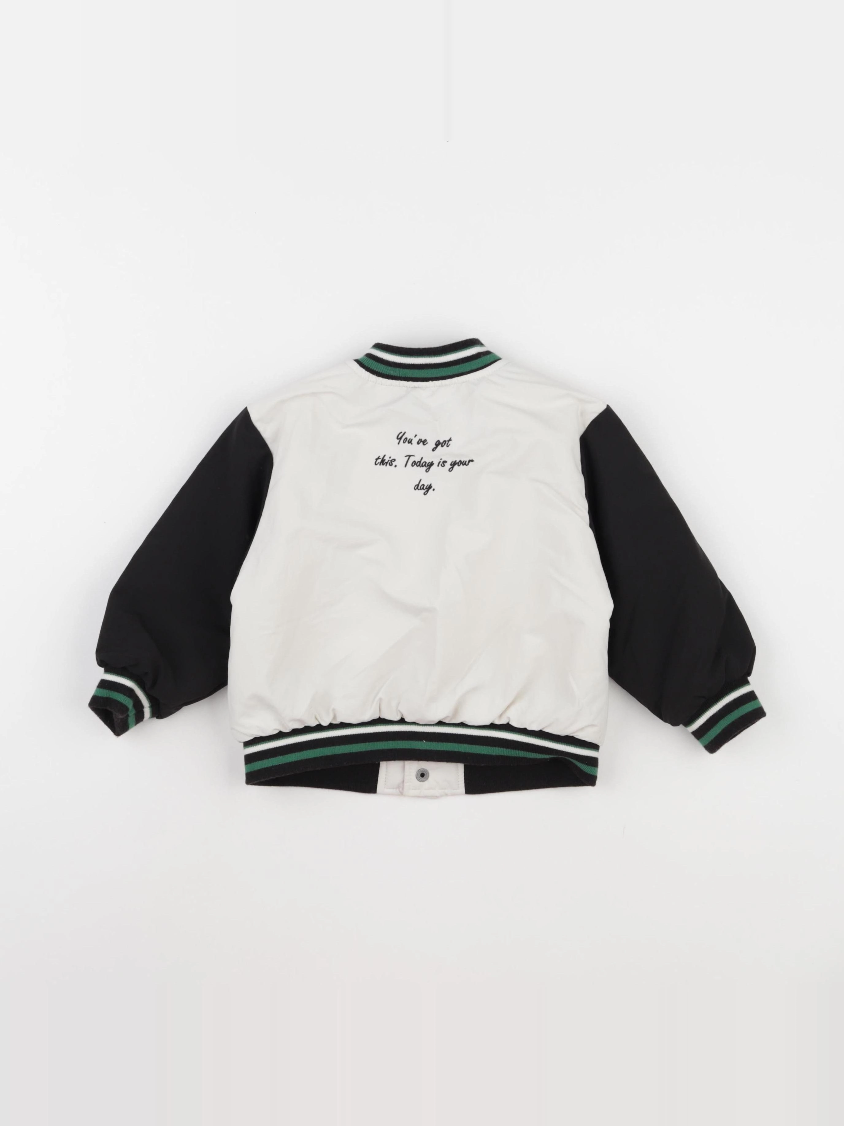 Zara - veste blanc, noir - 12/18 mois