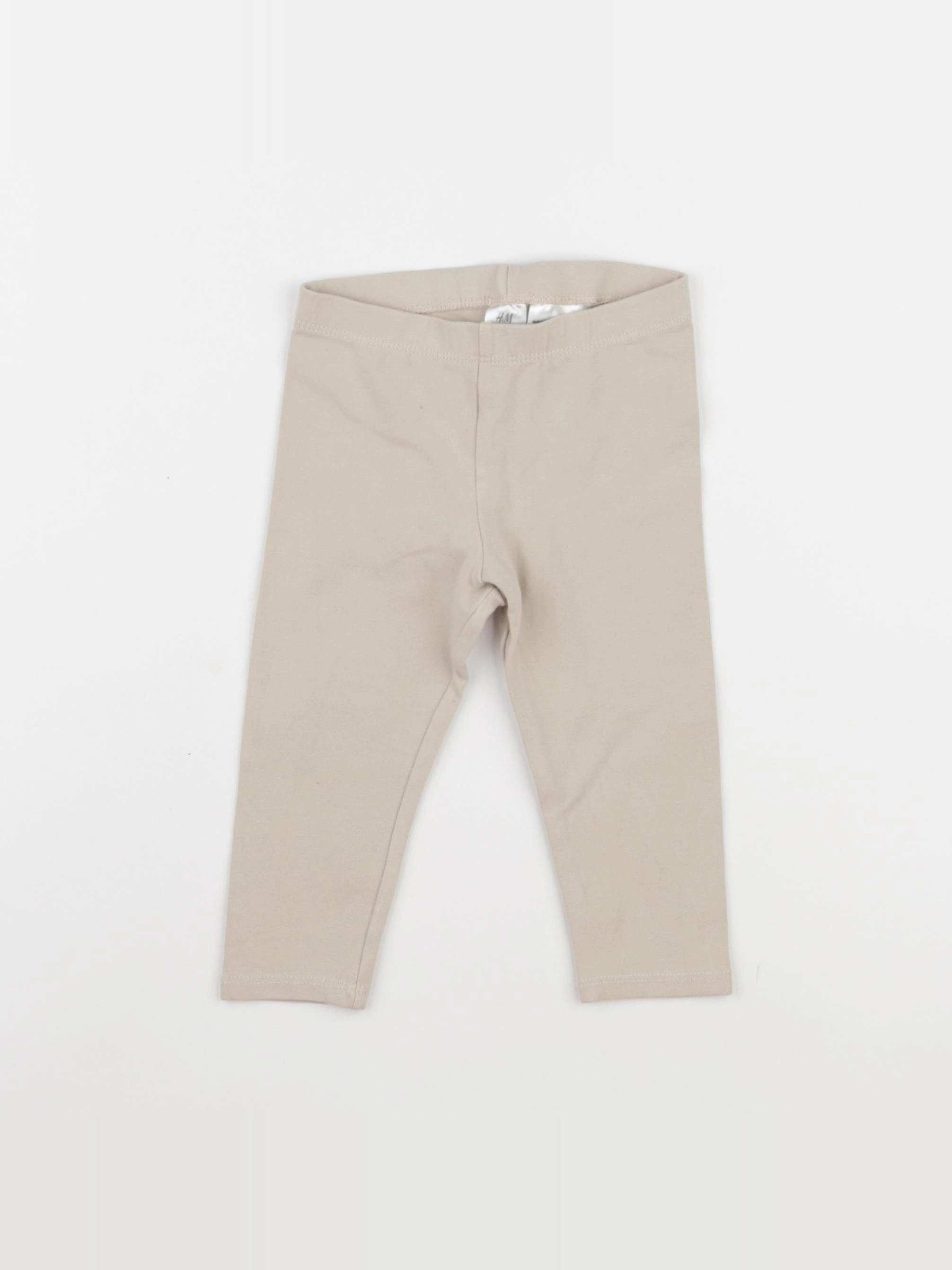 H&M - legging beige - 9/12 mois