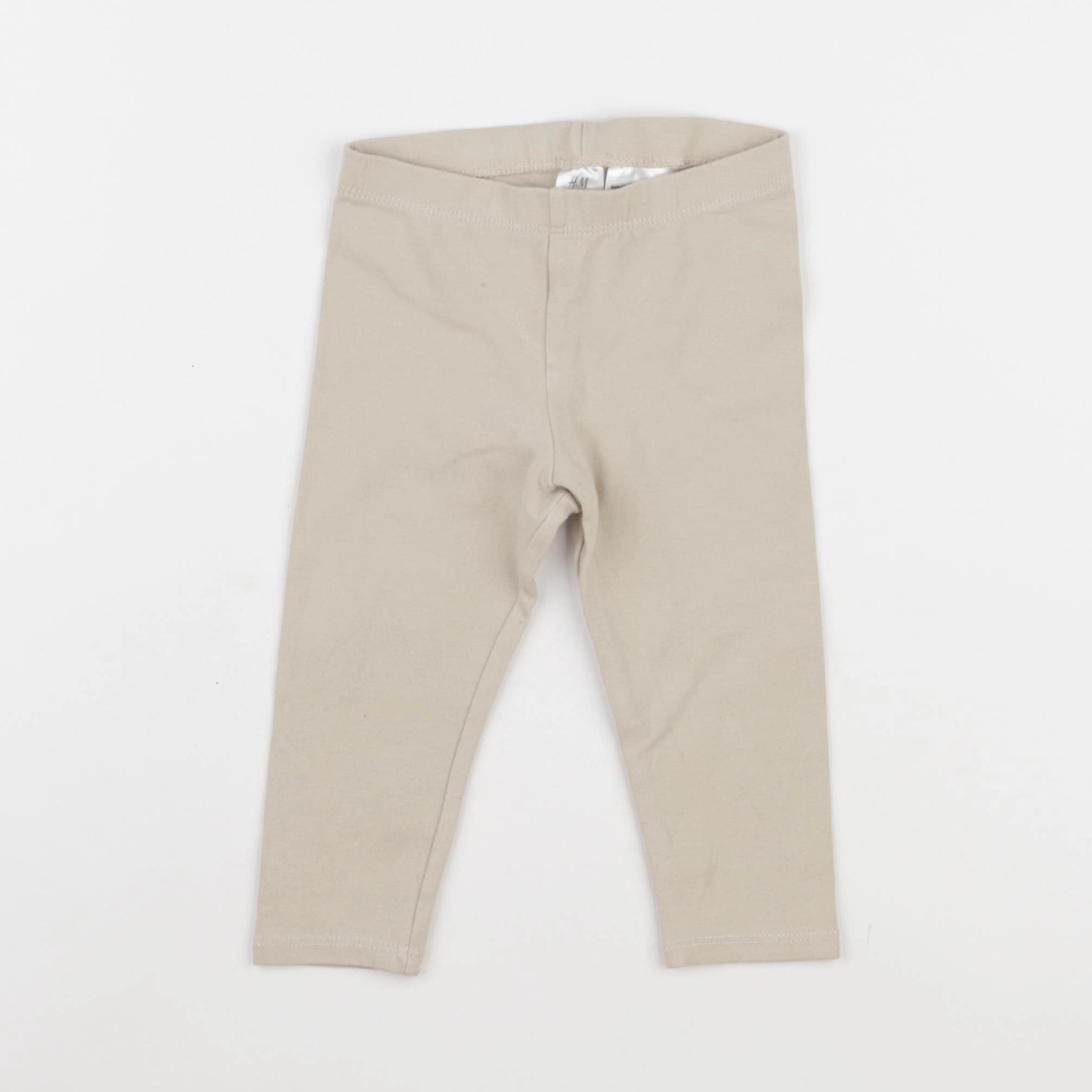 H&M - legging beige - 9/12 mois