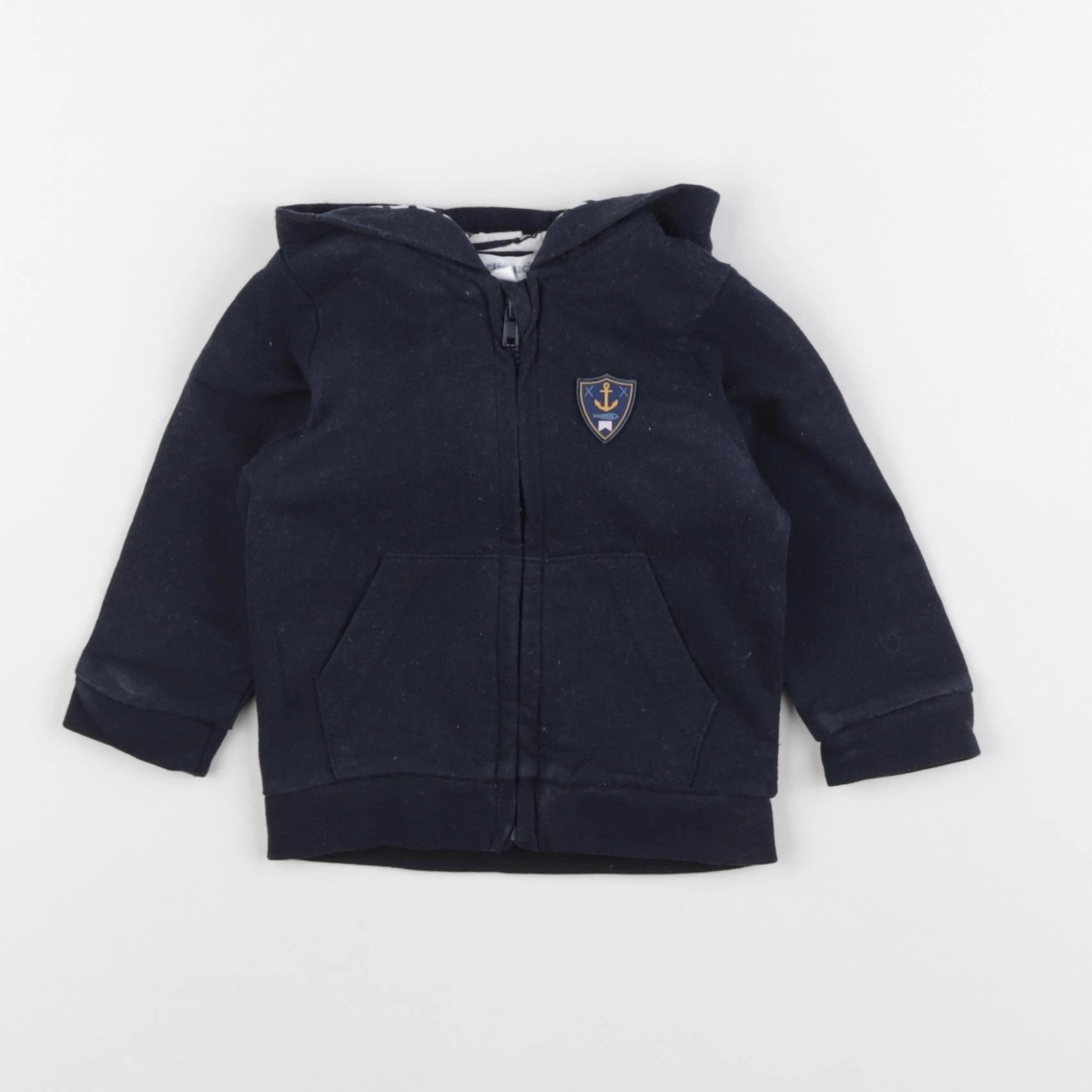 Vertbaudet - sweat bleu - 6 mois