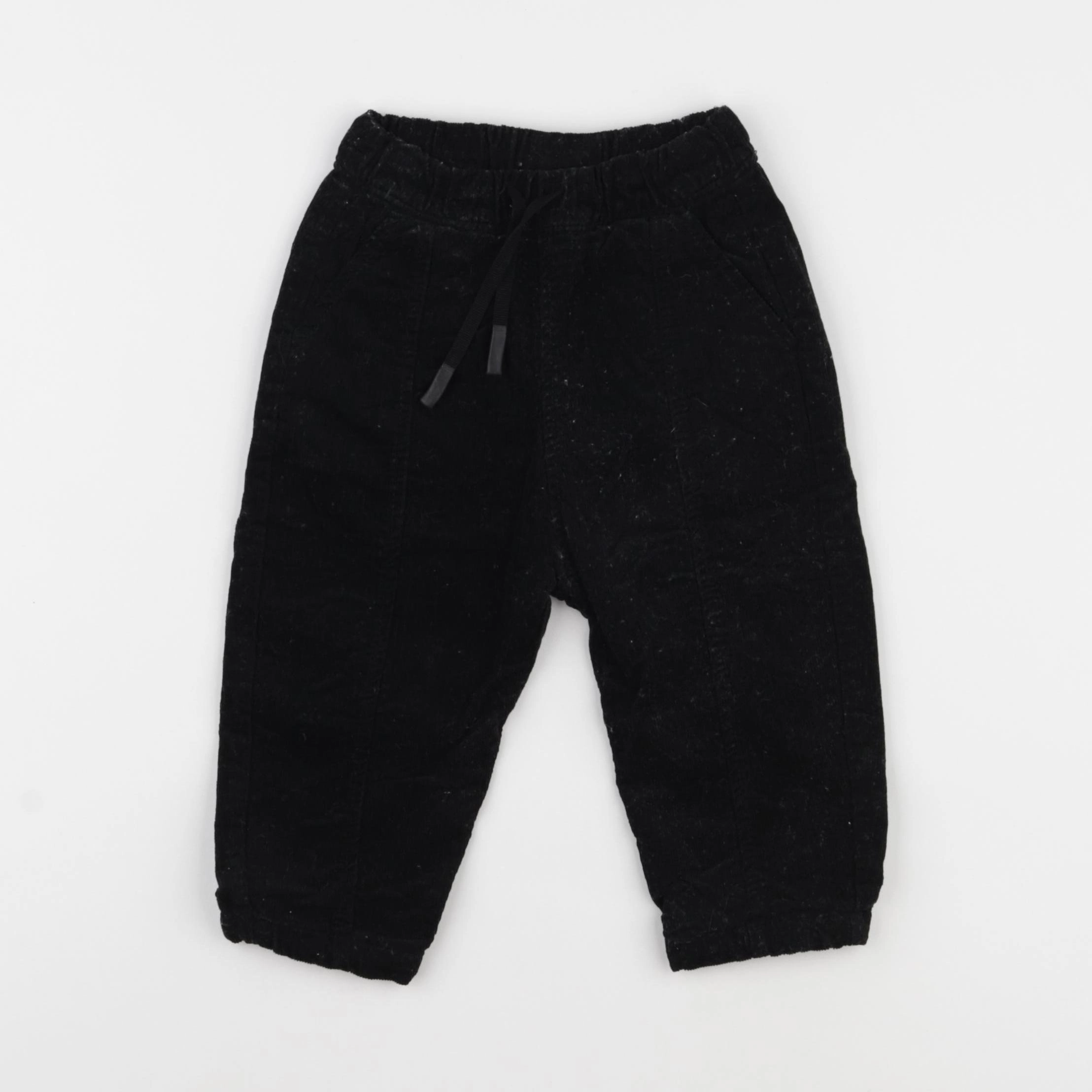 Zara - pantalon noir - 12/18 mois