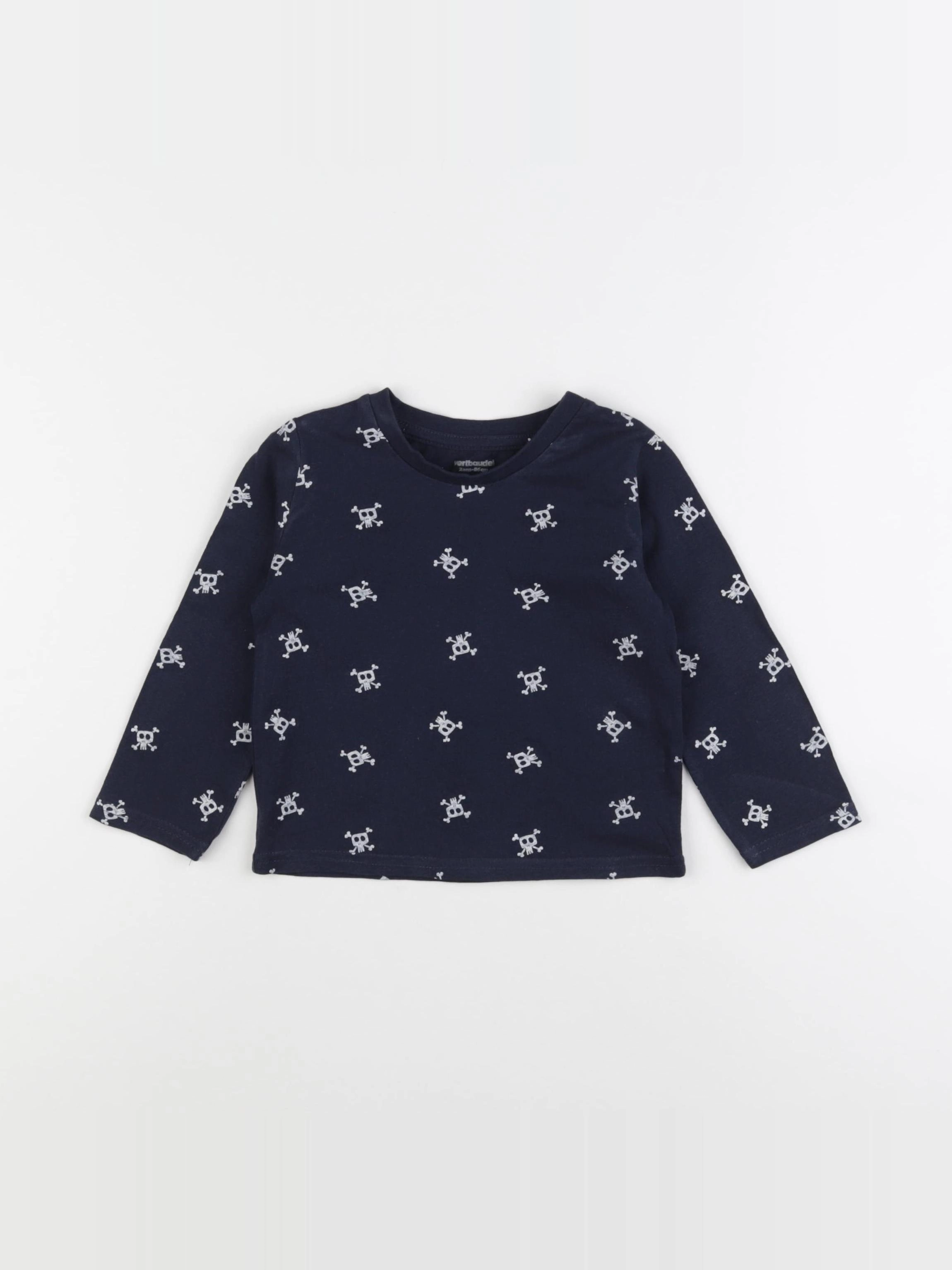 Vertbaudet - tee-shirt bleu - 2 ans