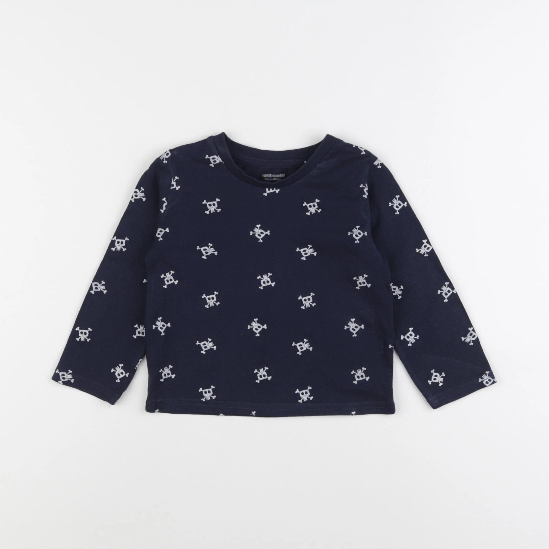 Vertbaudet - tee-shirt bleu - 2 ans