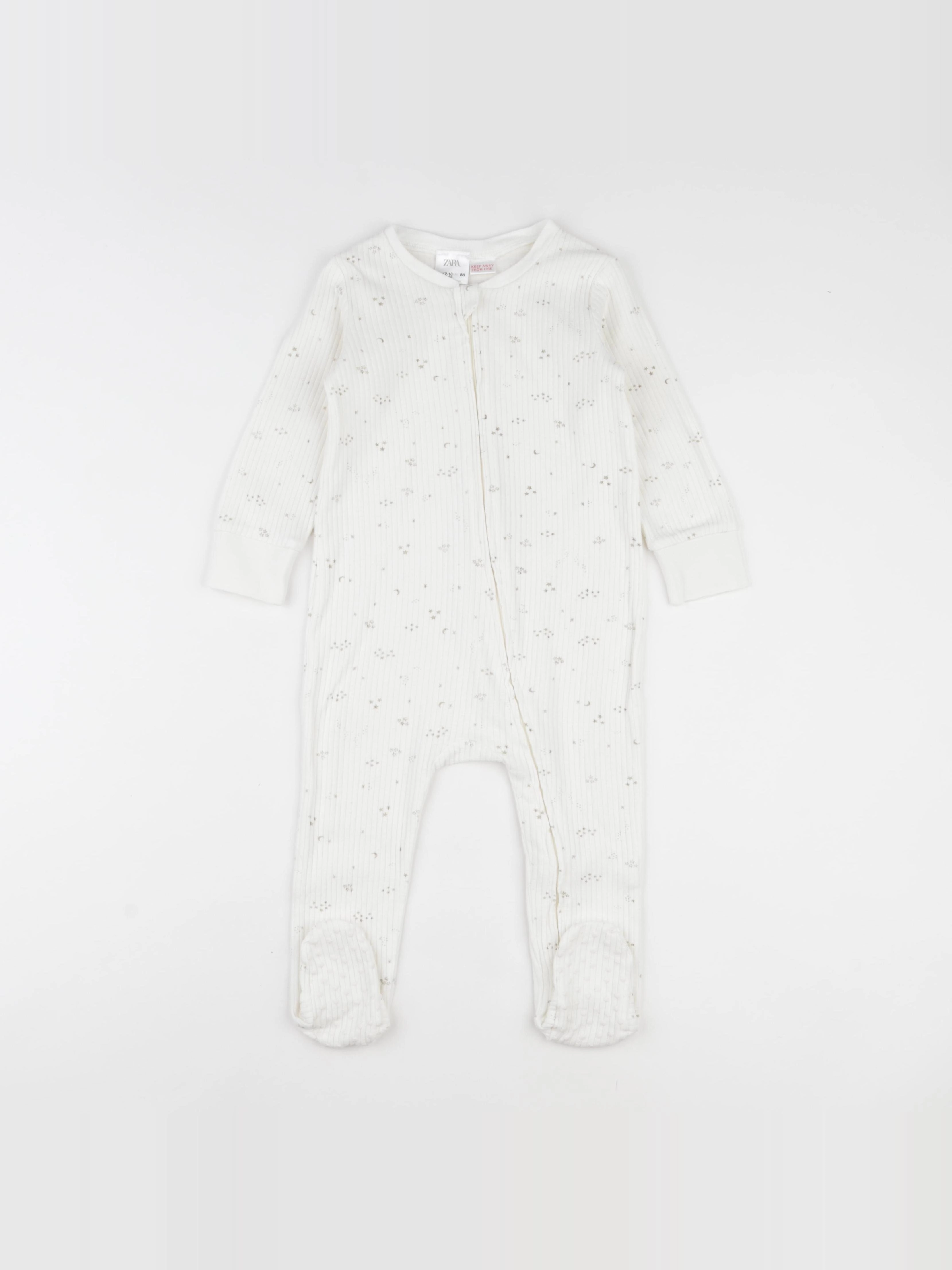 Zara - pyjama coton beige - 12/18 mois