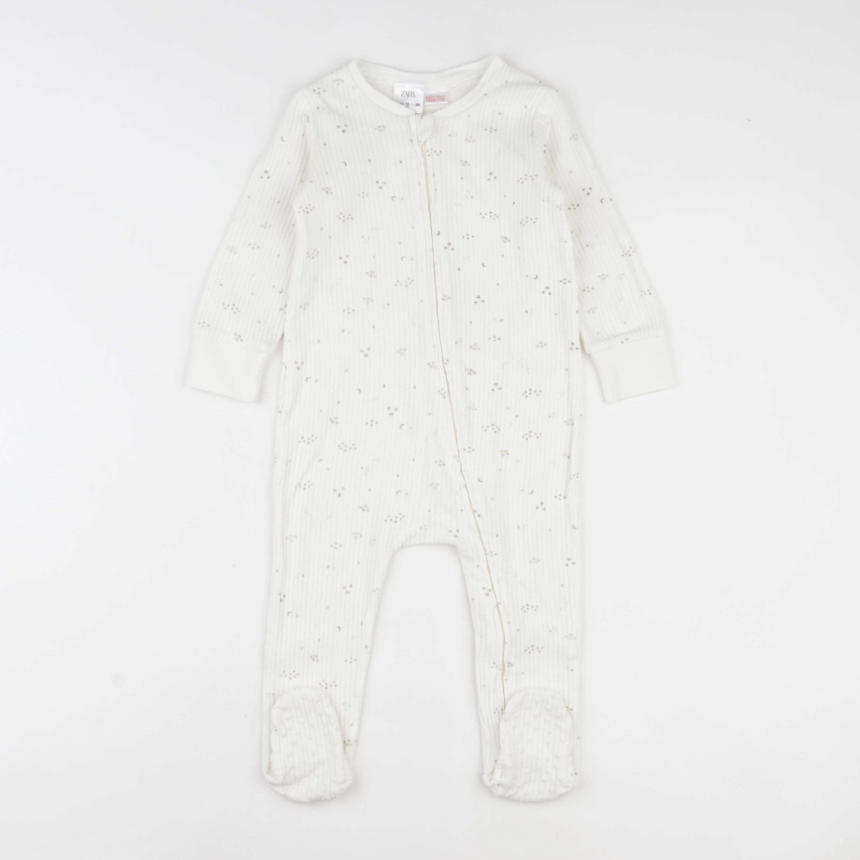 Zara - pyjama coton beige - 12/18 mois