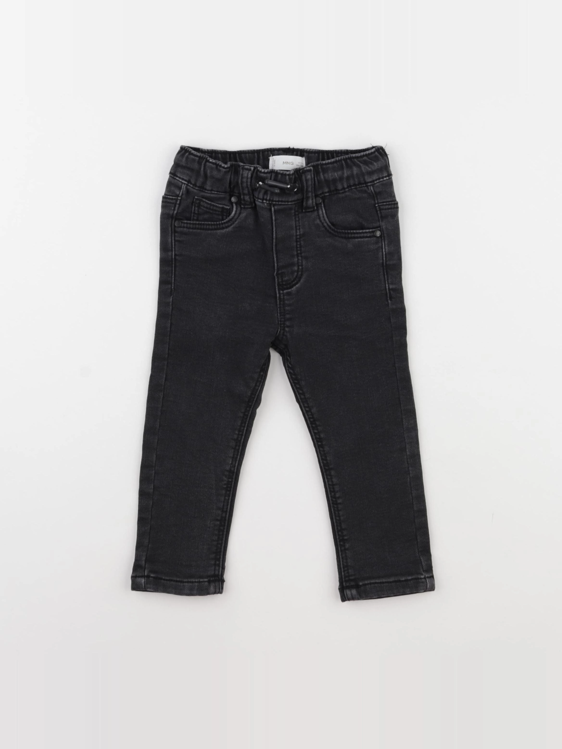 Mango - jegging noir - 12/18 mois