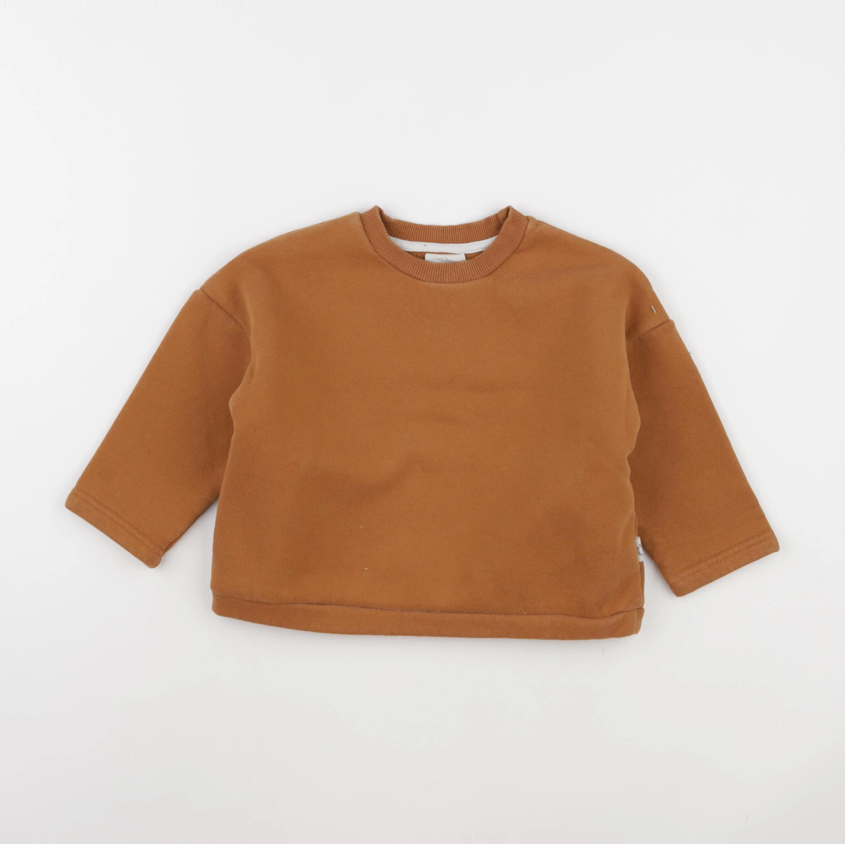 Gamin gamine - sweat marron - 12/18 mois