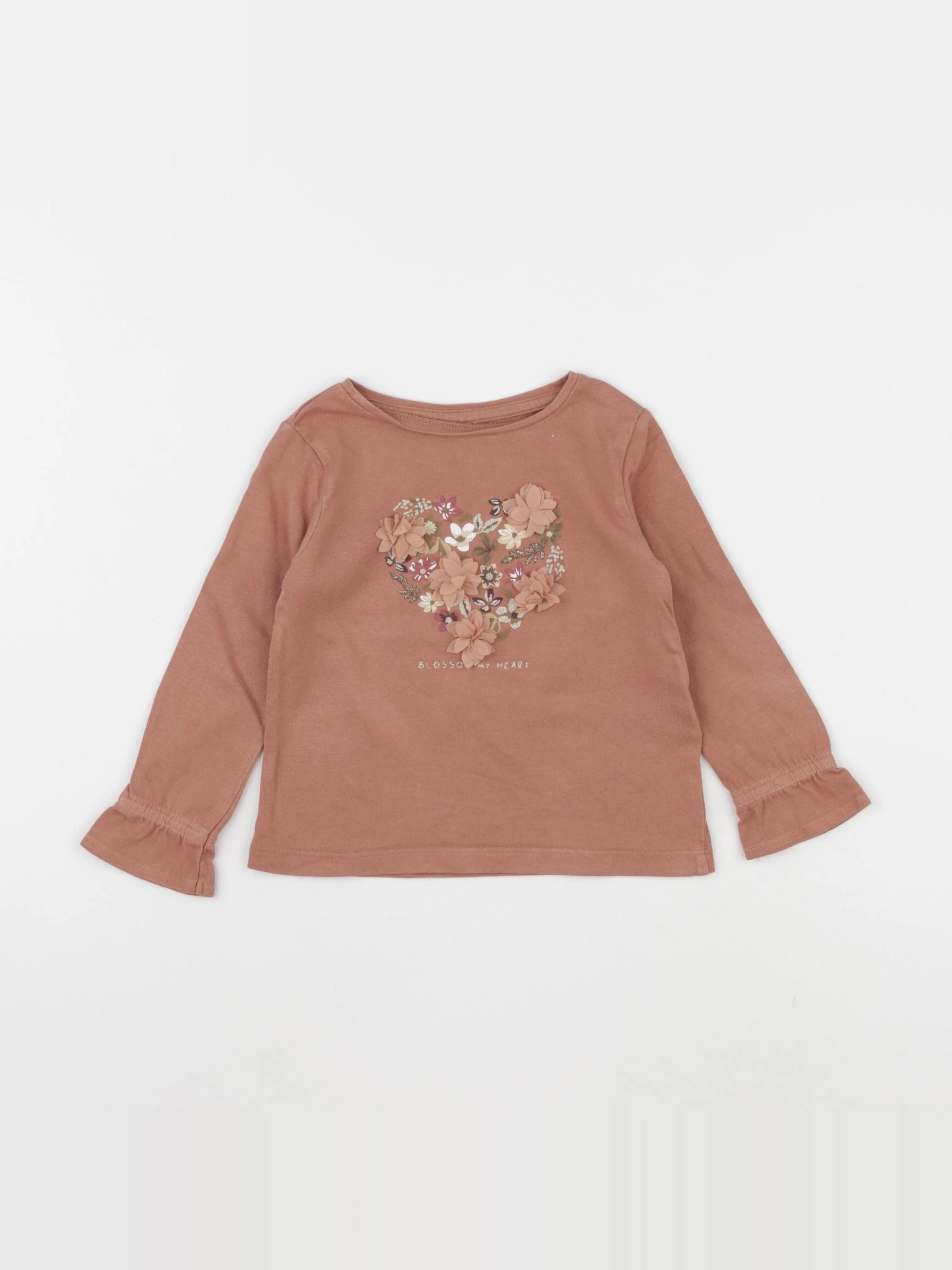Vertbaudet - tee-shirt rose - 2 ans