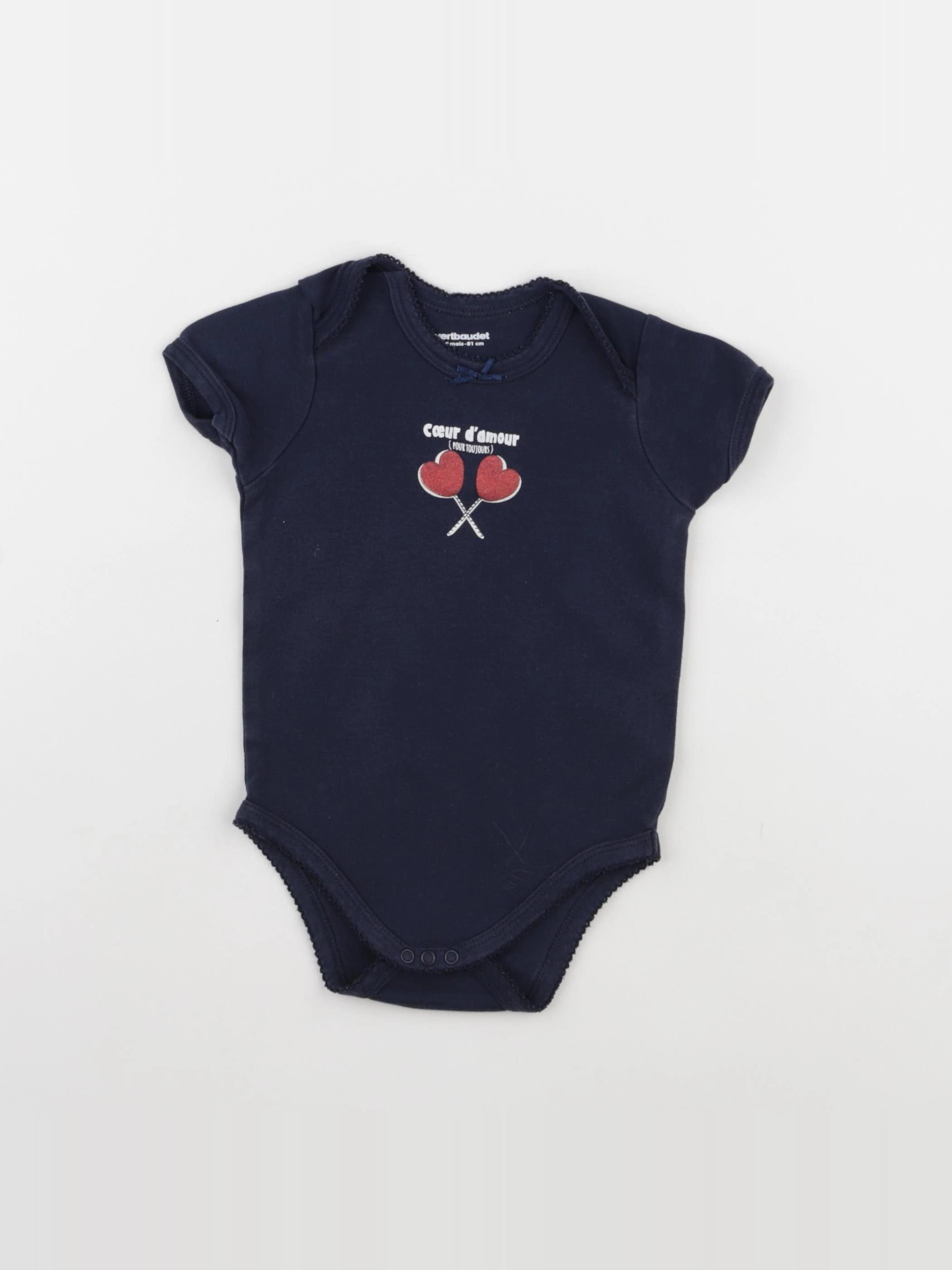 Vertbaudet - body bleu - 18 mois