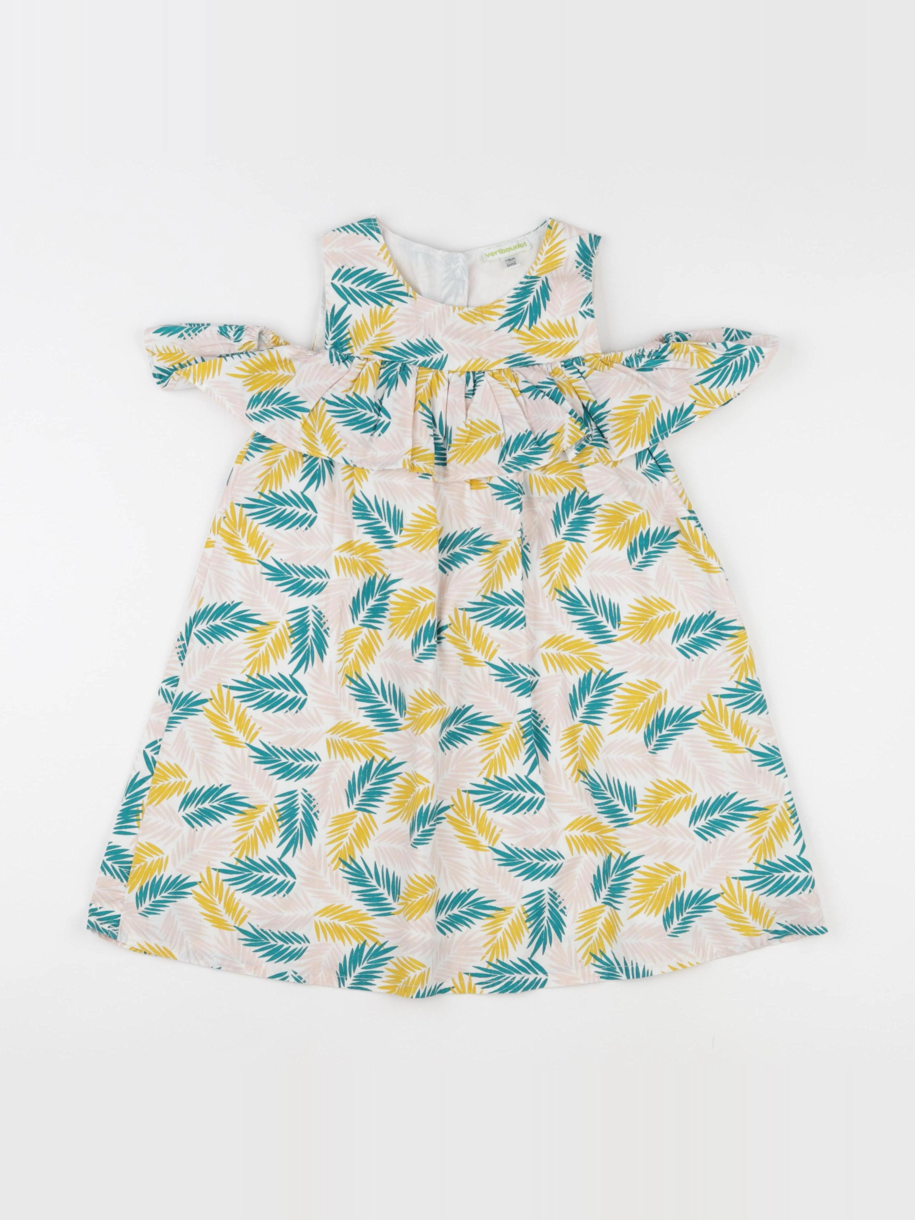 Vertbaudet - robe multicolore - 6 ans