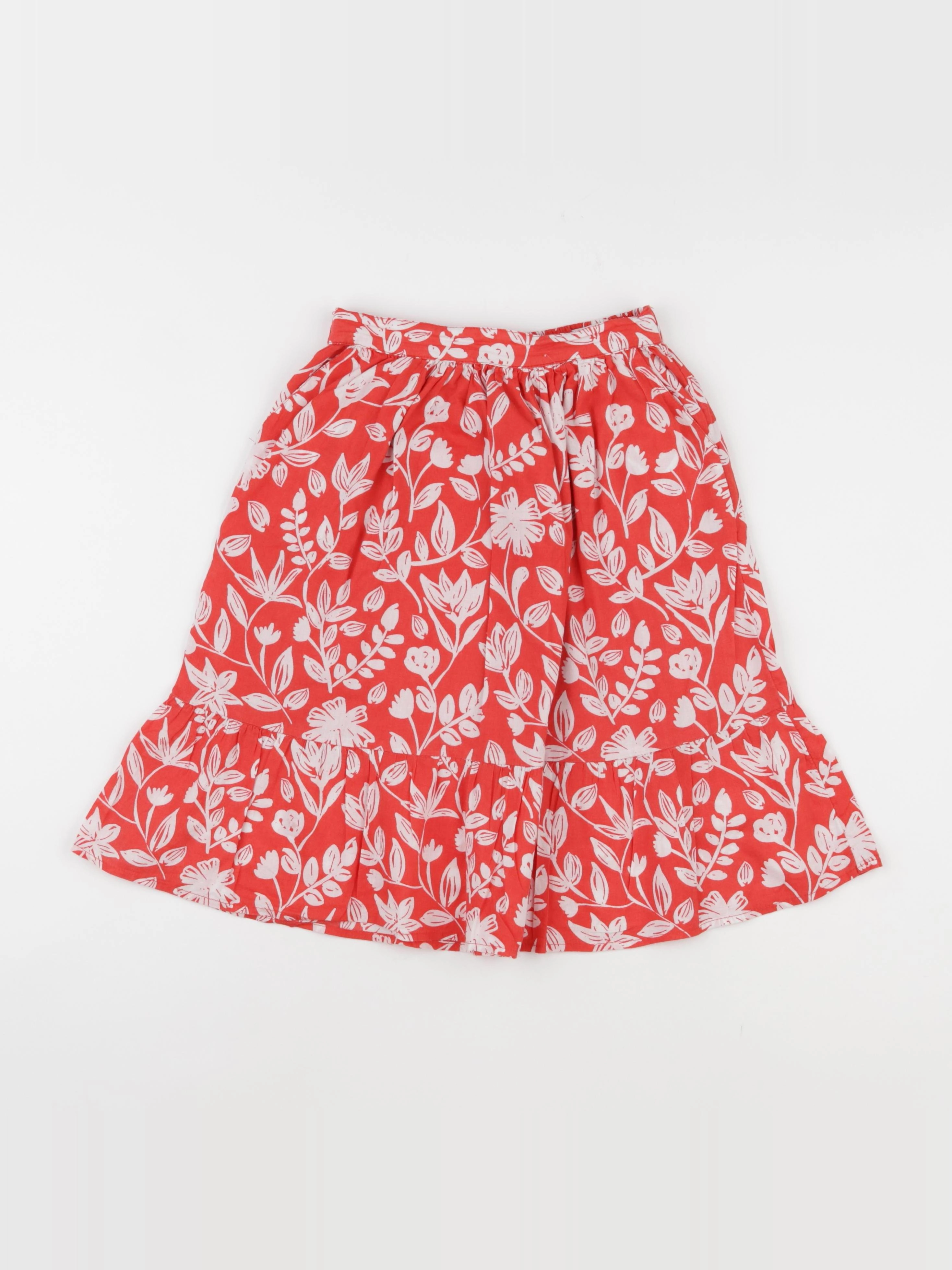 Vertbaudet - jupe rouge - 6 ans