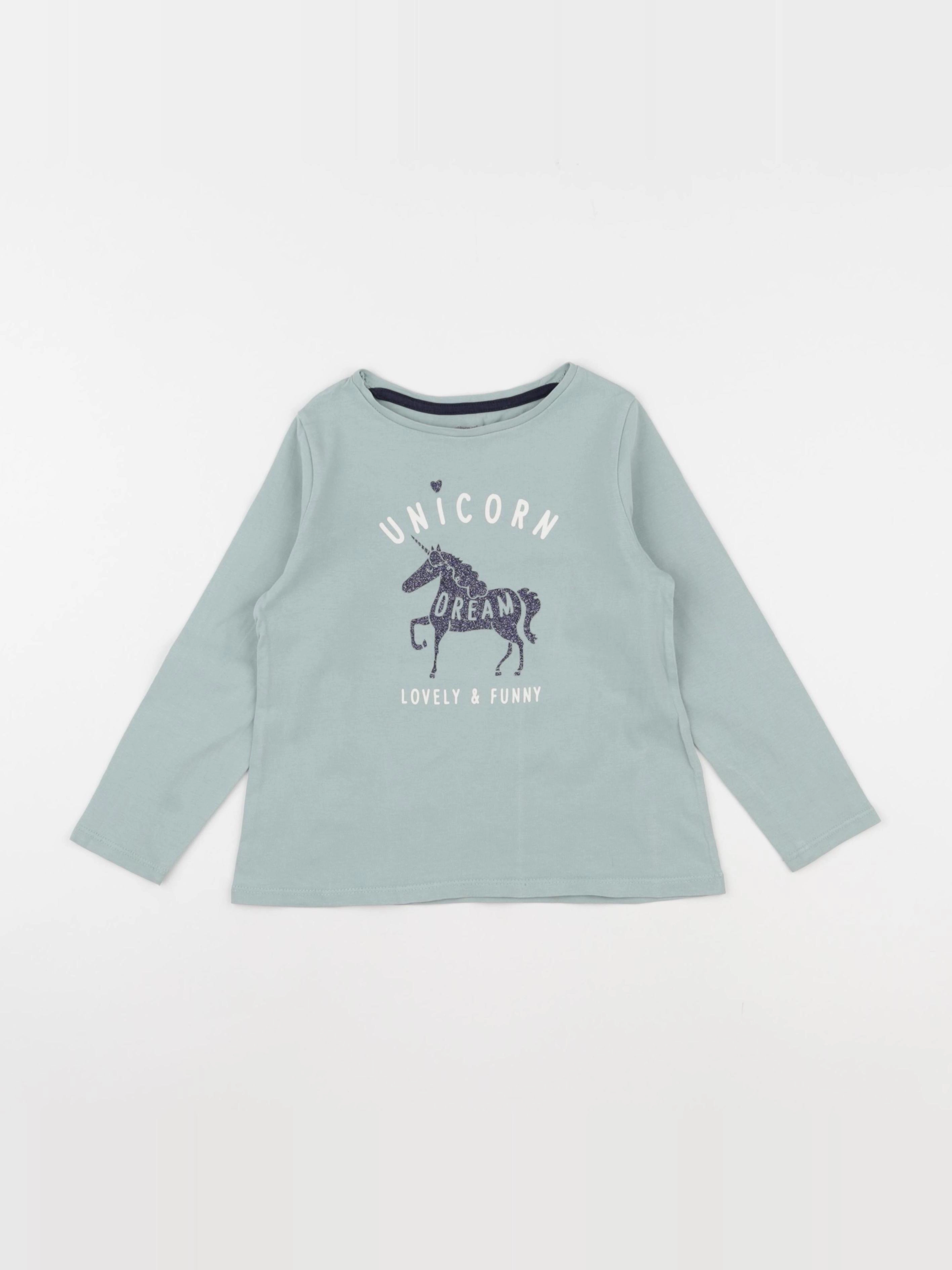 Vertbaudet - tee-shirt bleu - 6 ans