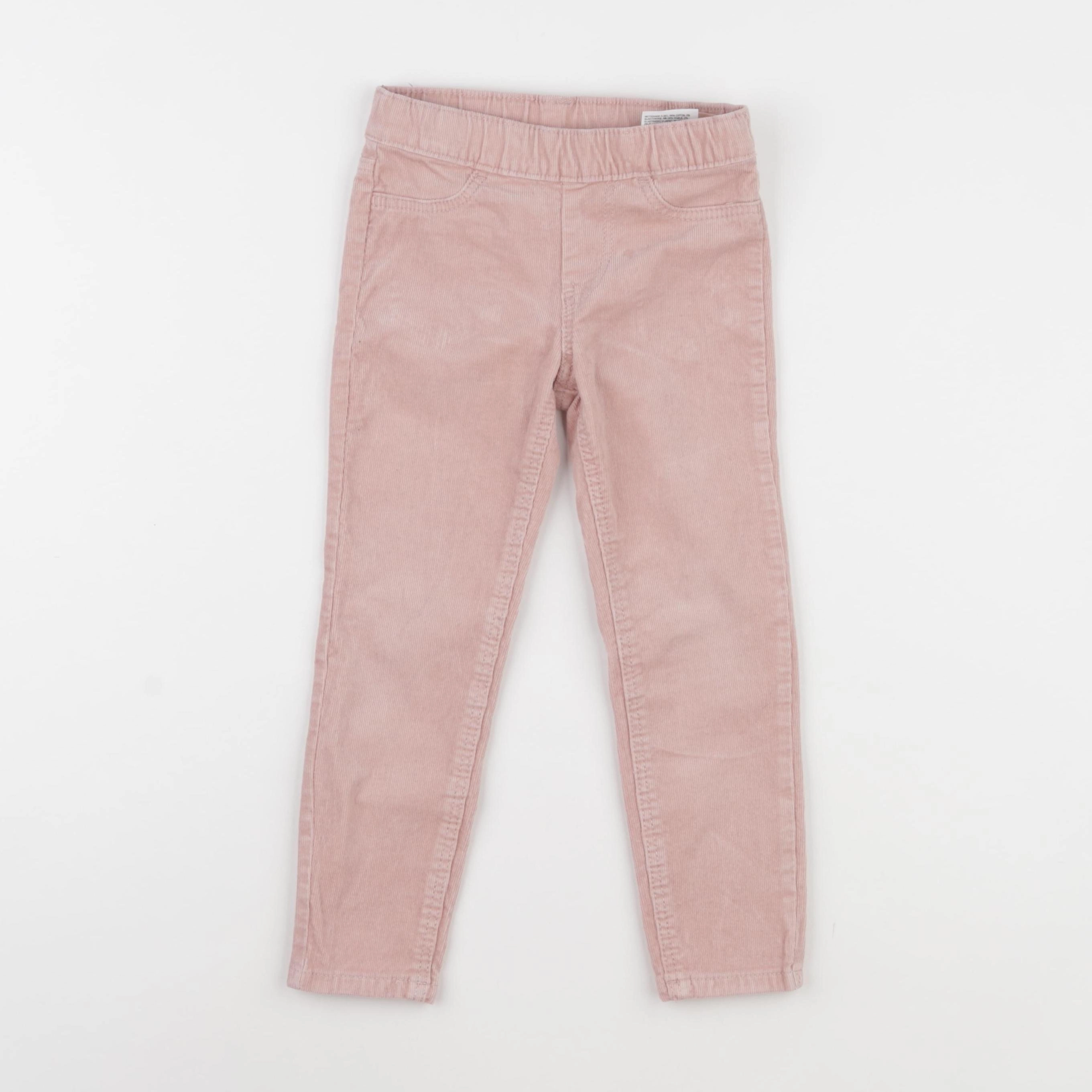 H&M - pantalon rose - 2/3 ans