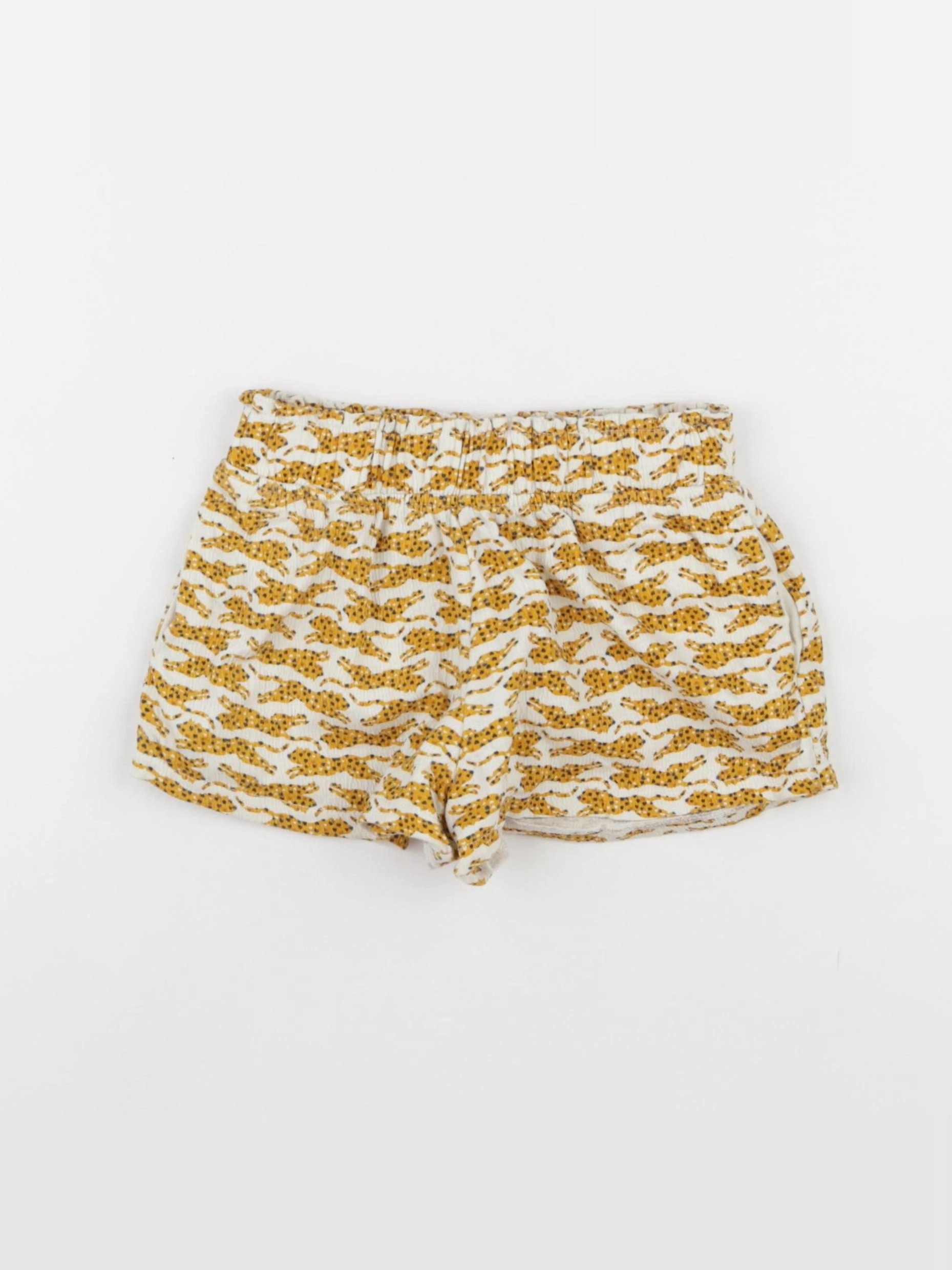 Okaidi - short beige, jaune - 3 ans