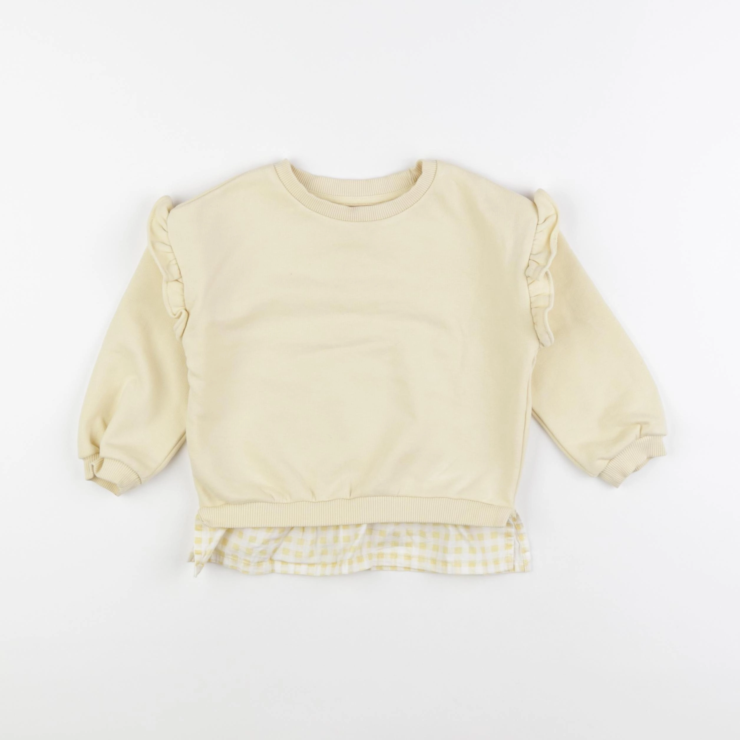 Vertbaudet - sweat jaune - 3 ans