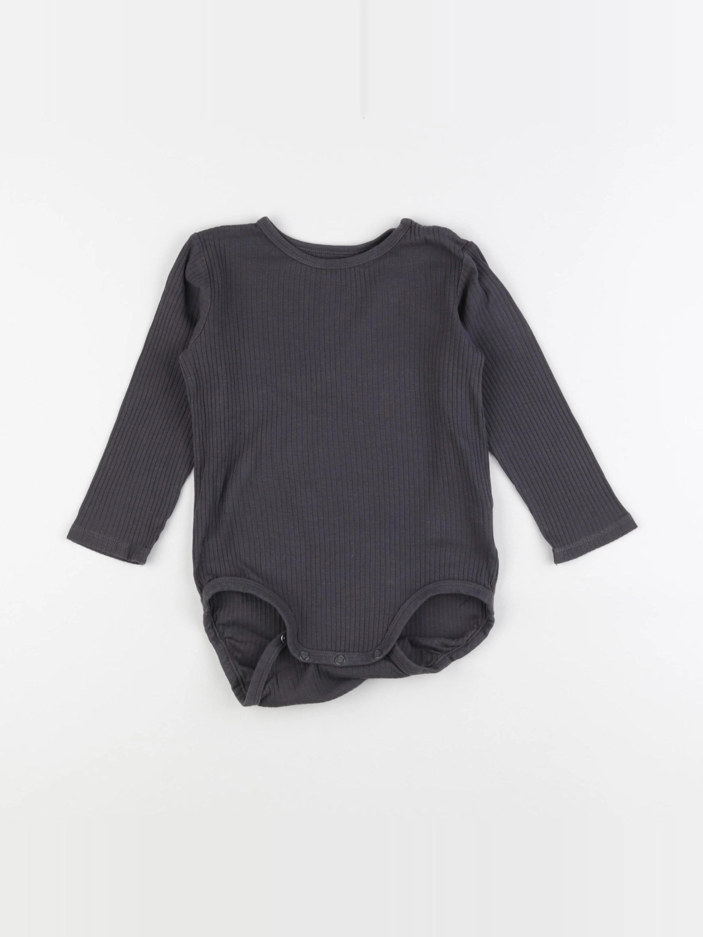 H&M - body gris - 2/3 ans