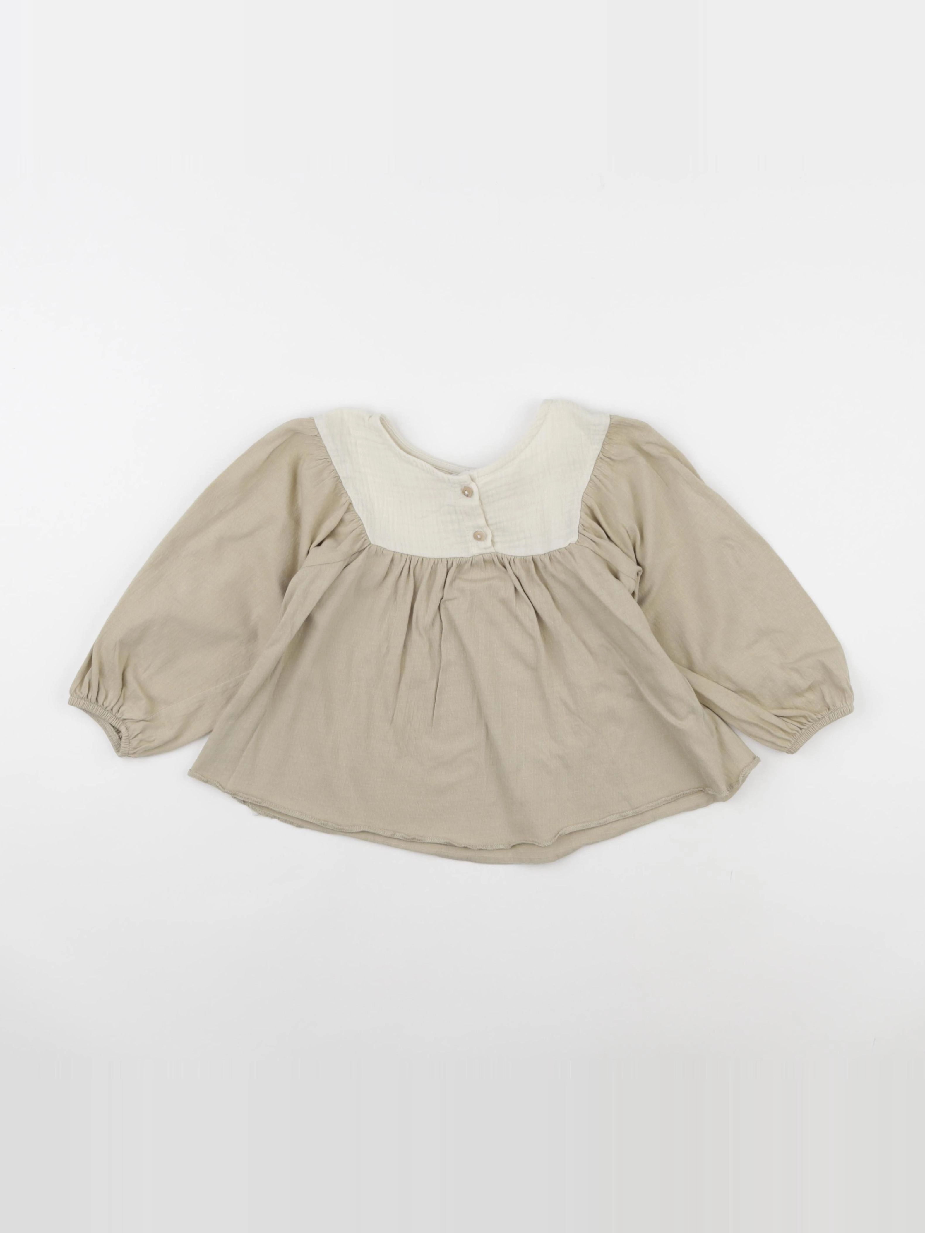 Zara - blouse beige - 3/4 ans