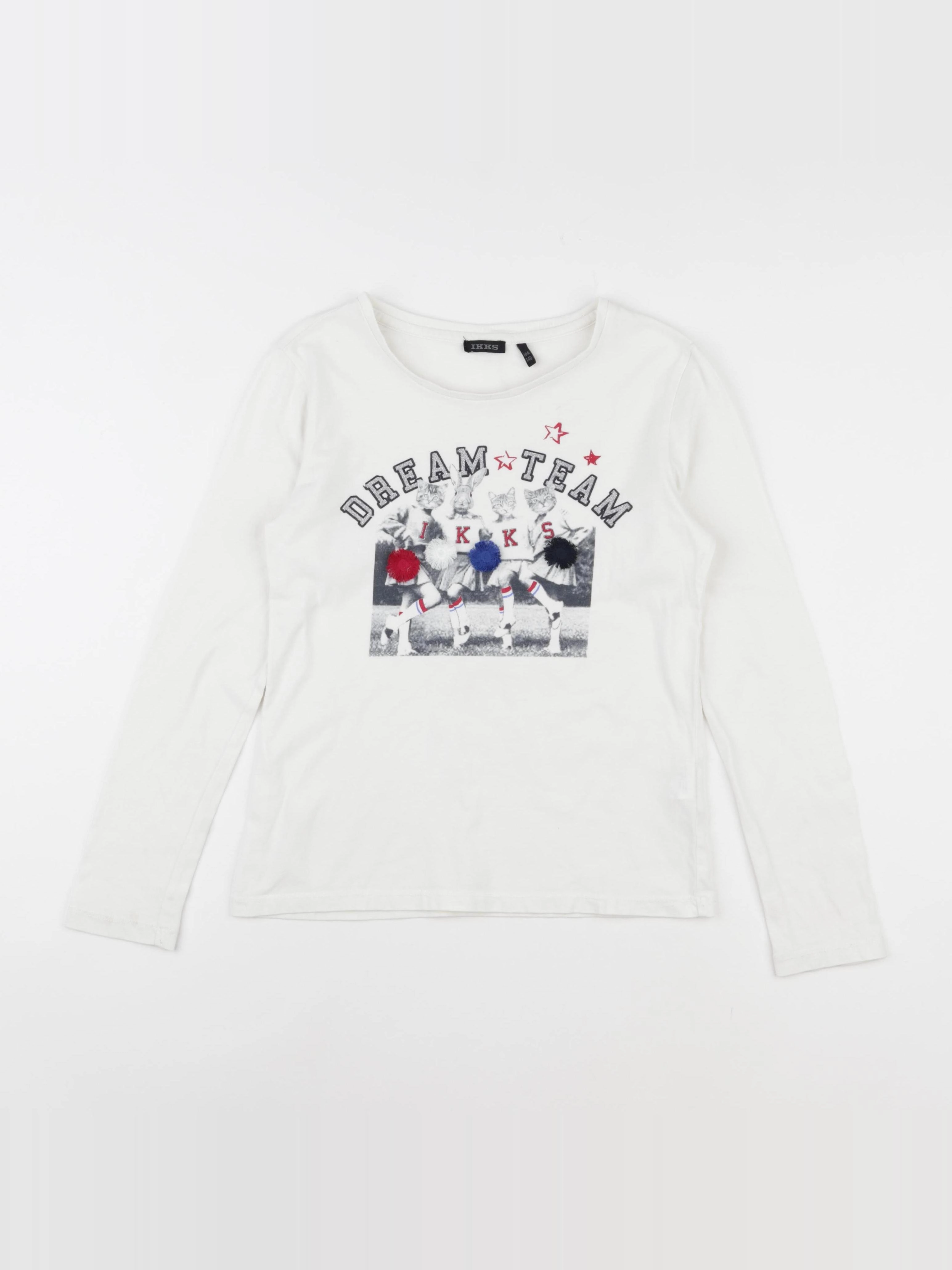 IKKS - tee-shirt blanc - 10 ans
