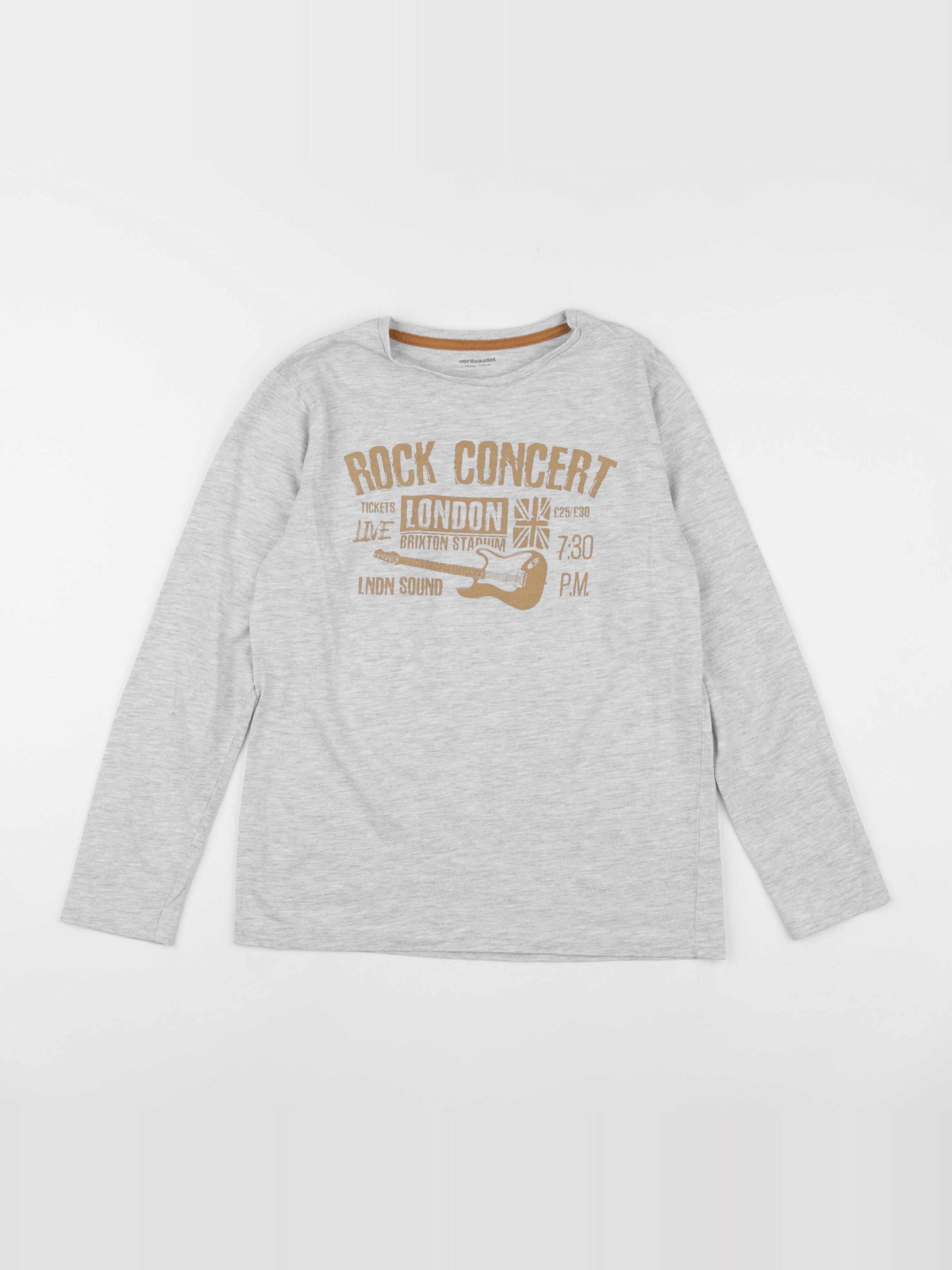 Vertbaudet - tee-shirt gris - 12 ans