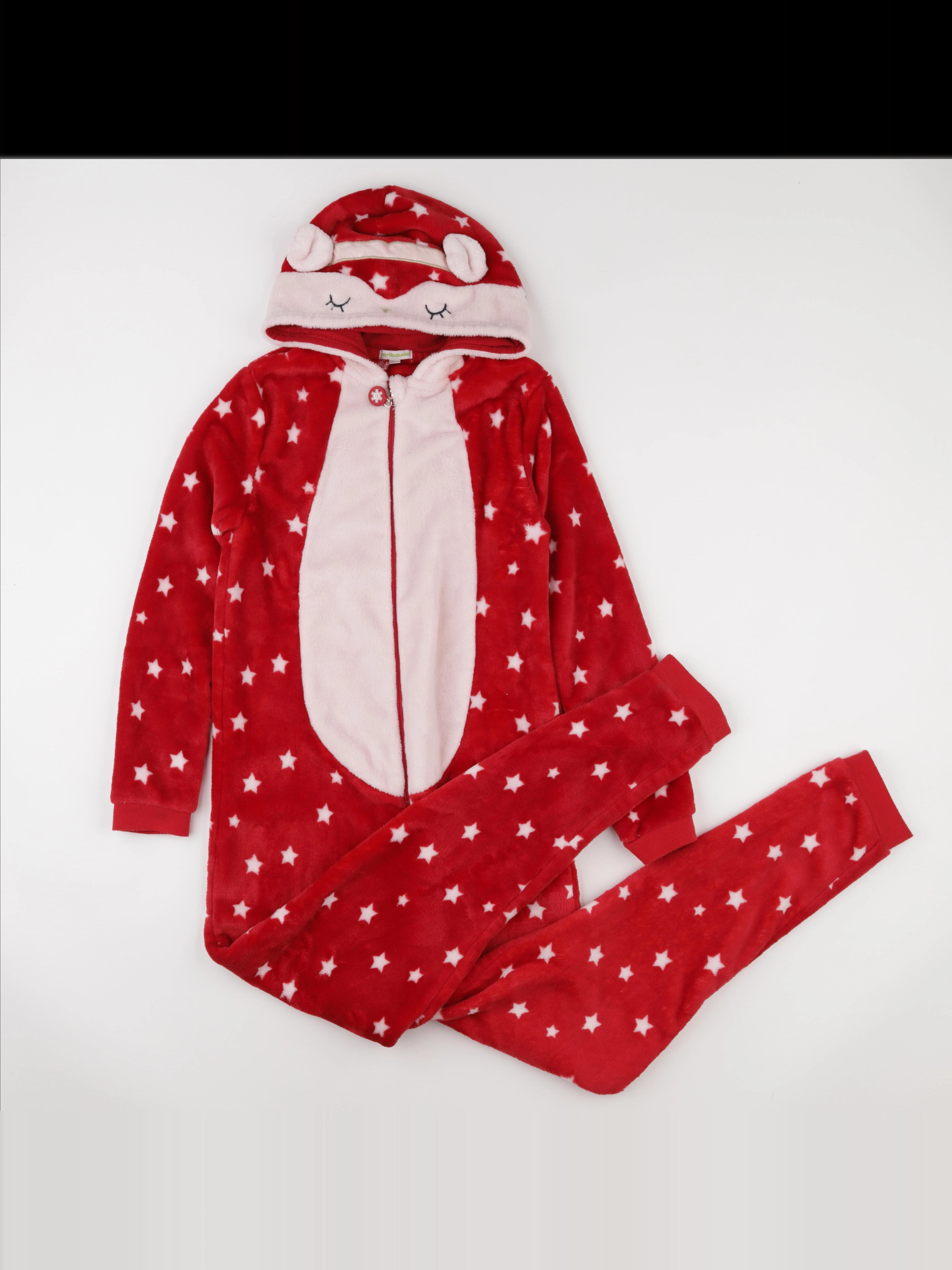 Vertbaudet - sur-pyjama rouge - 14 ans
