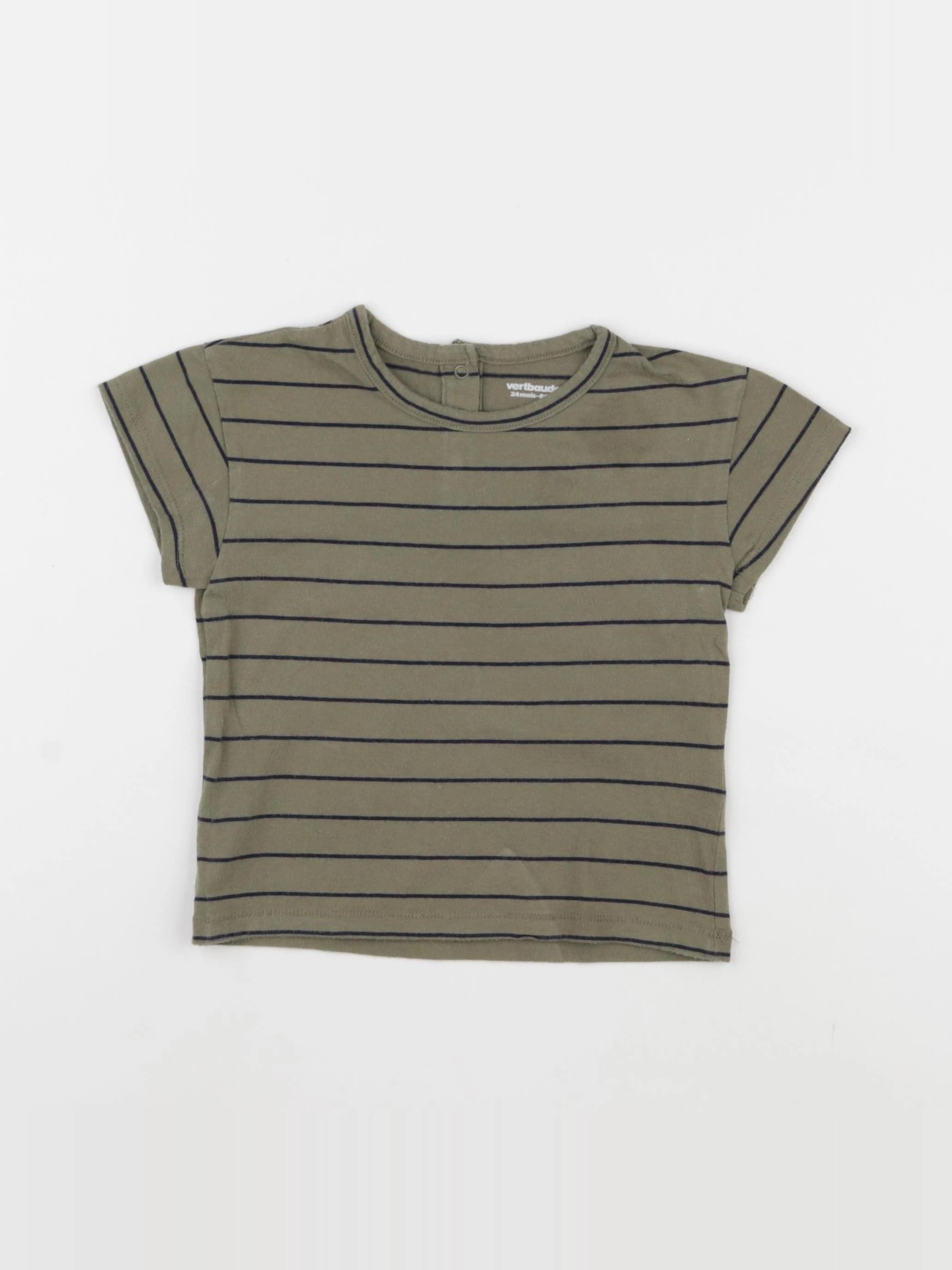 Vertbaudet - tee-shirt vert - 24 mois