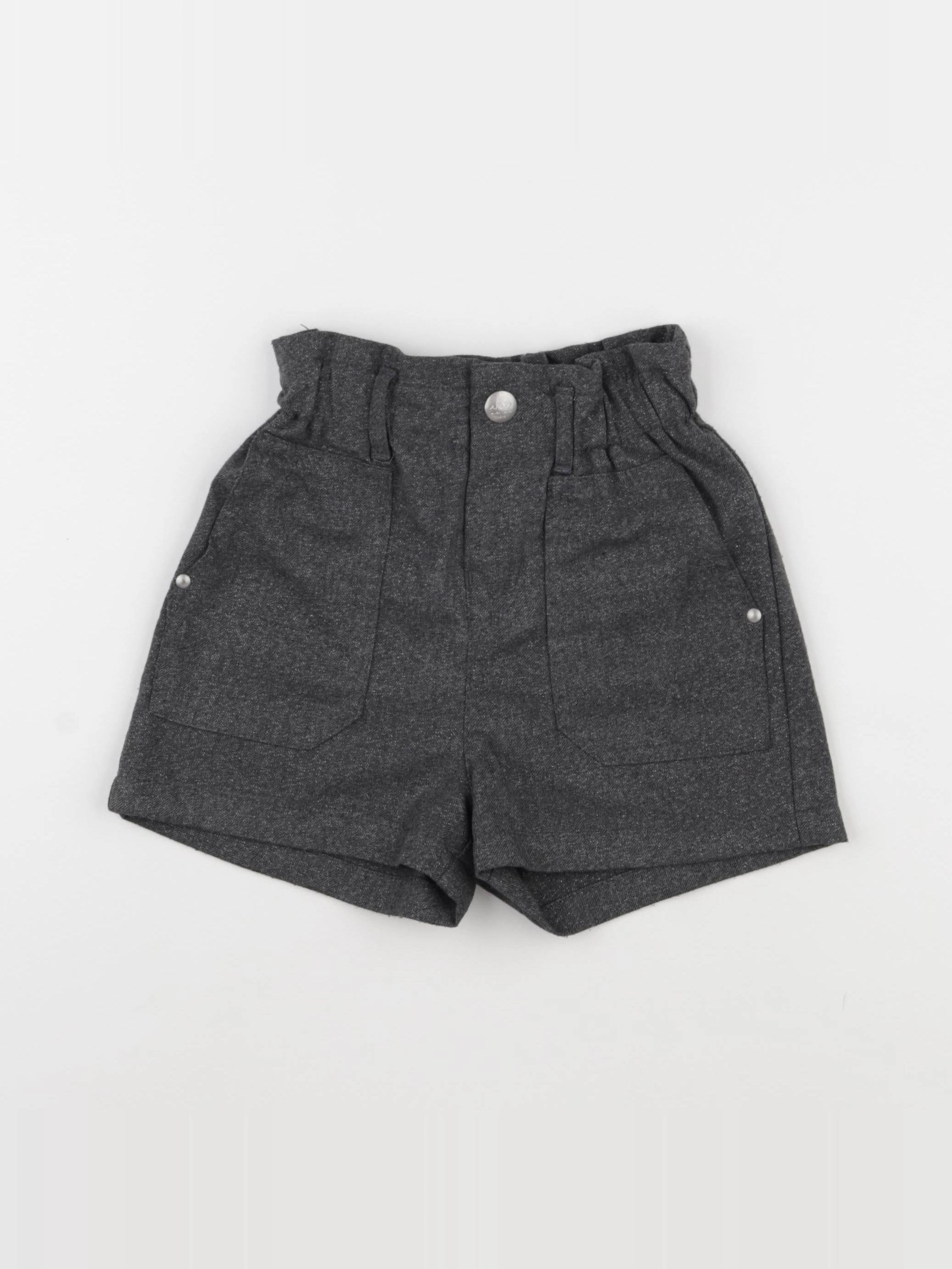 IKKS - short gris, argent - 7 ans
