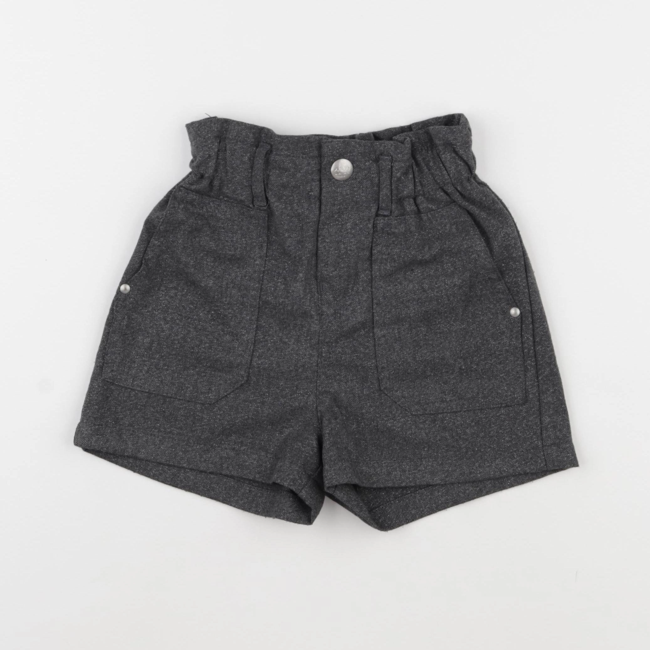 IKKS - short gris, argent - 7 ans