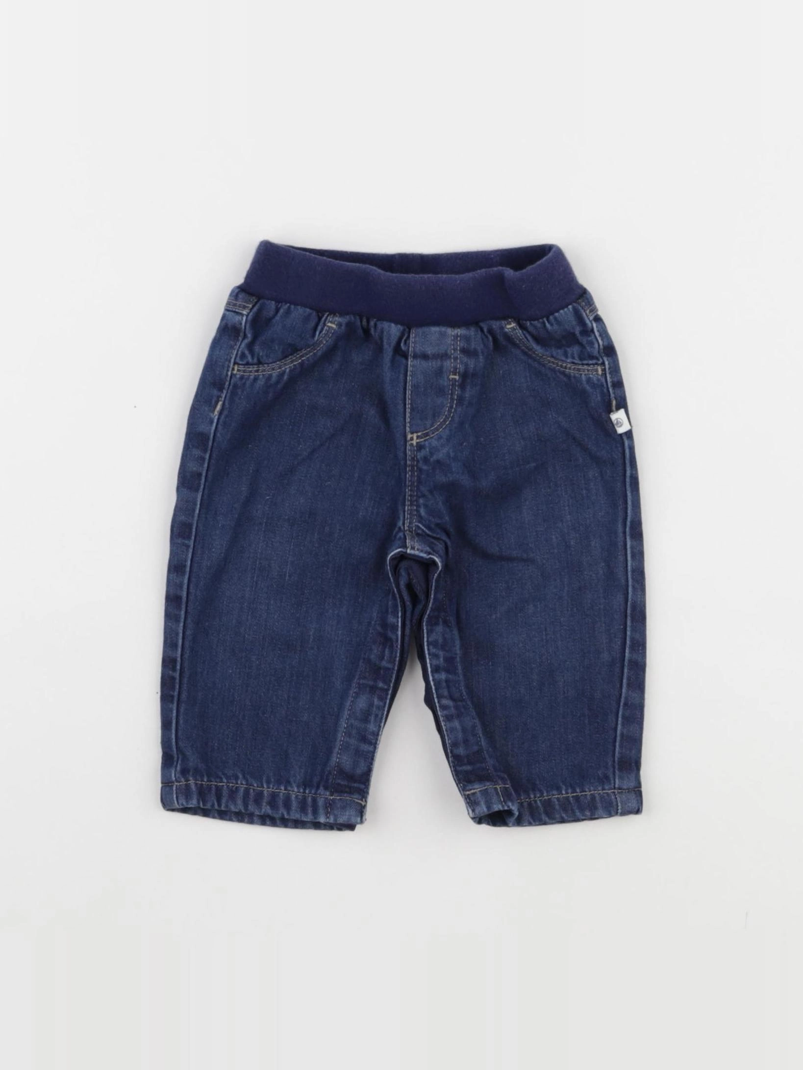Petit Bateau - pantalon bleu - 1 mois