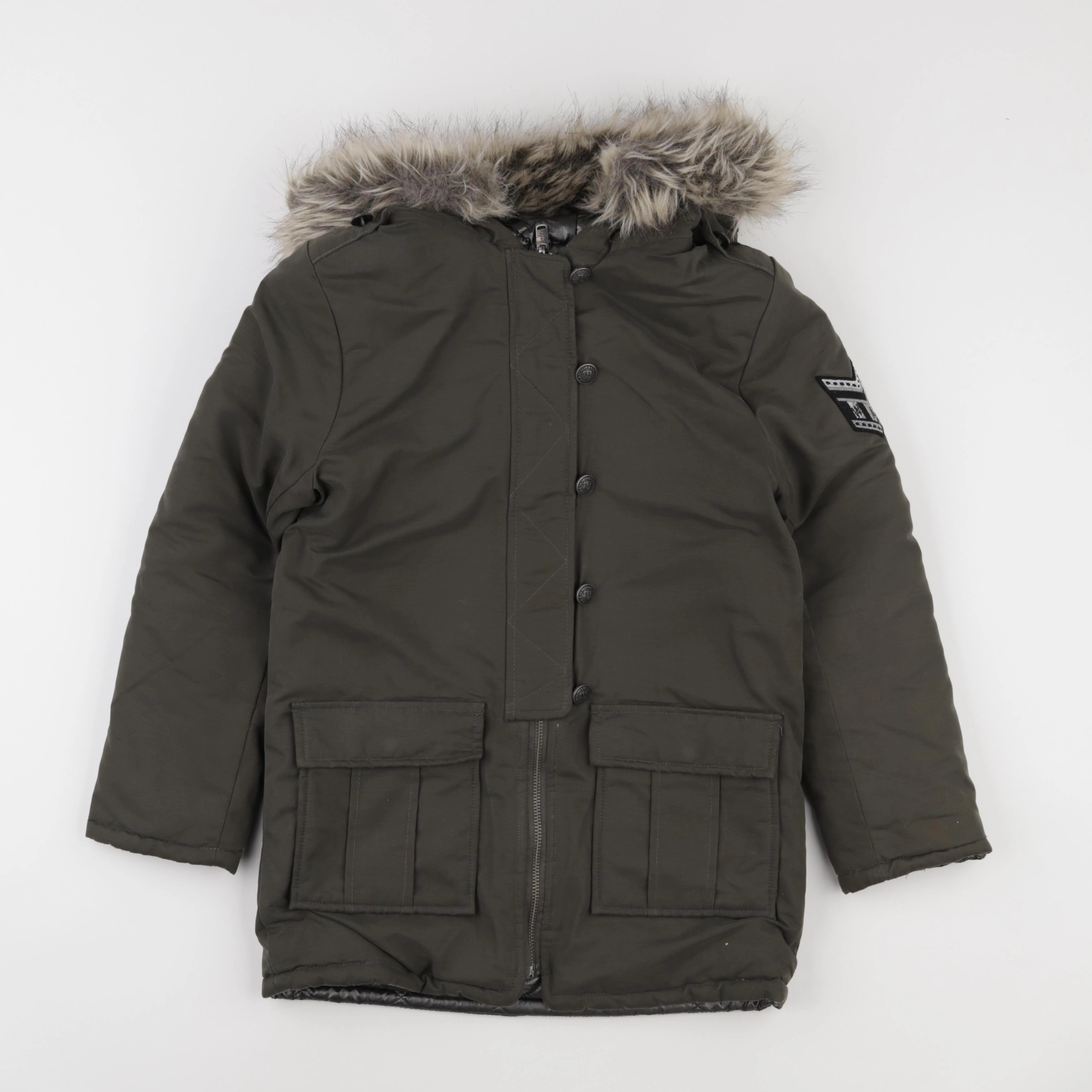 IKKS - parka réversible vert - 10 ans
