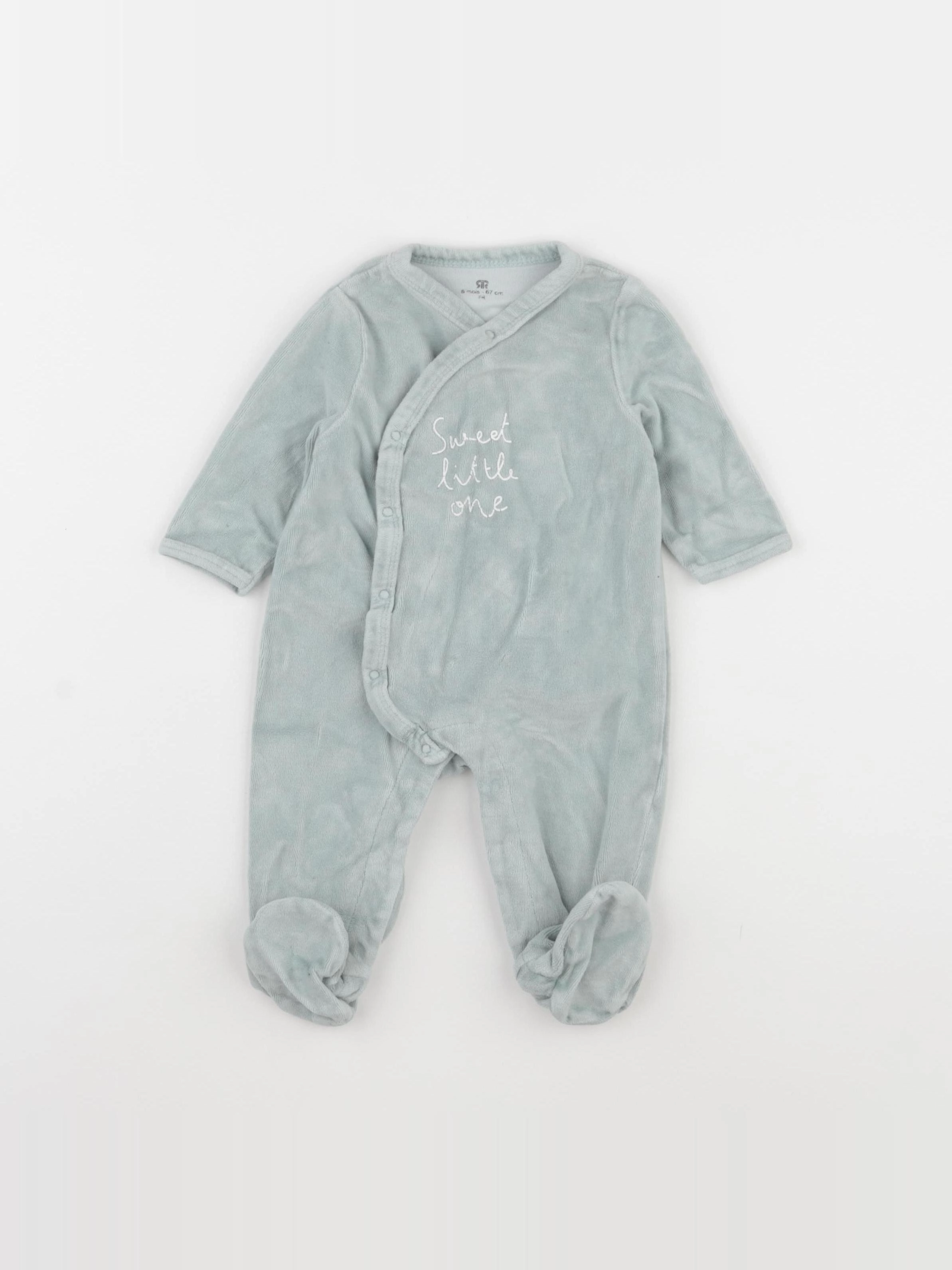 La Redoute - pyjama velours vert - 6 mois