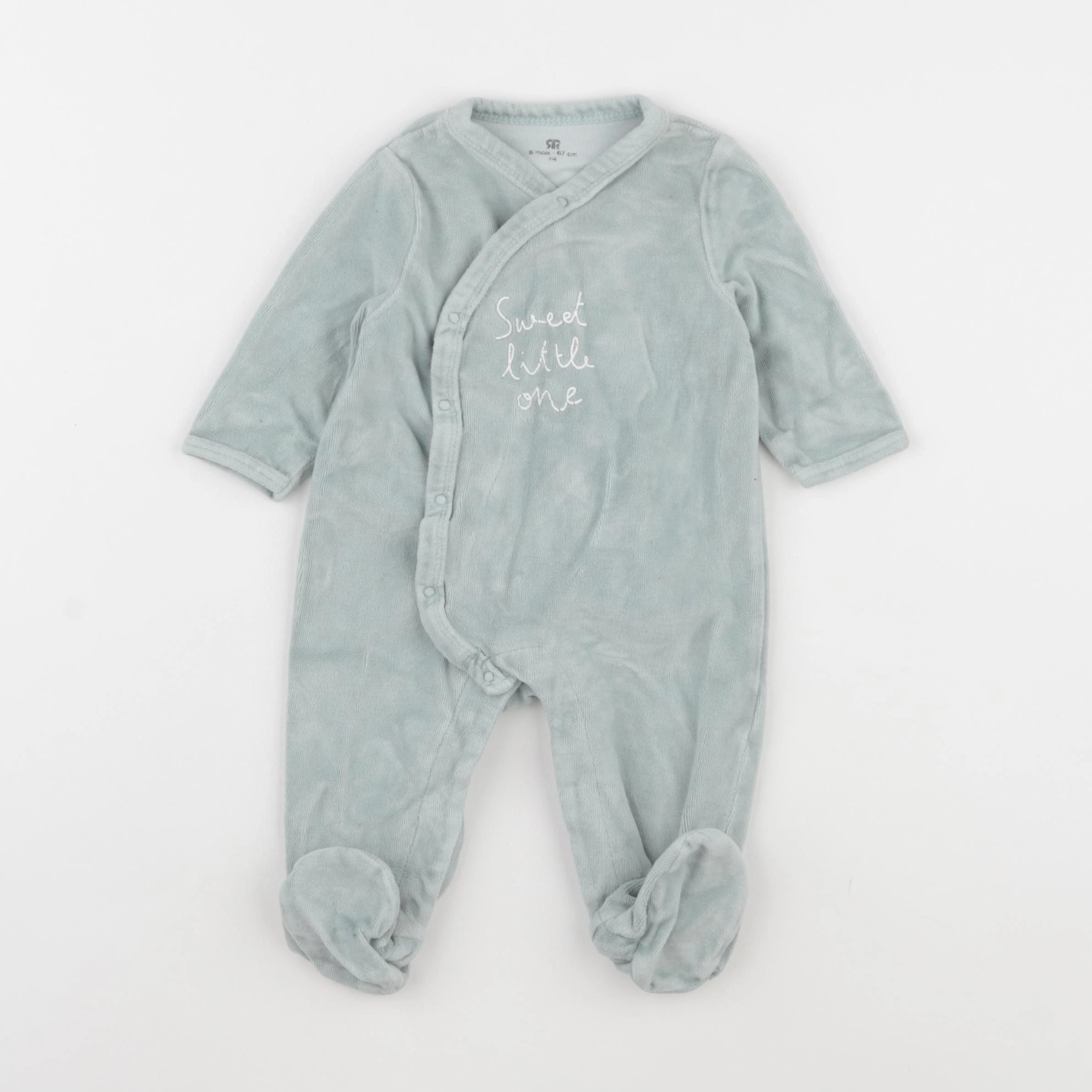 La Redoute - pyjama velours vert - 6 mois