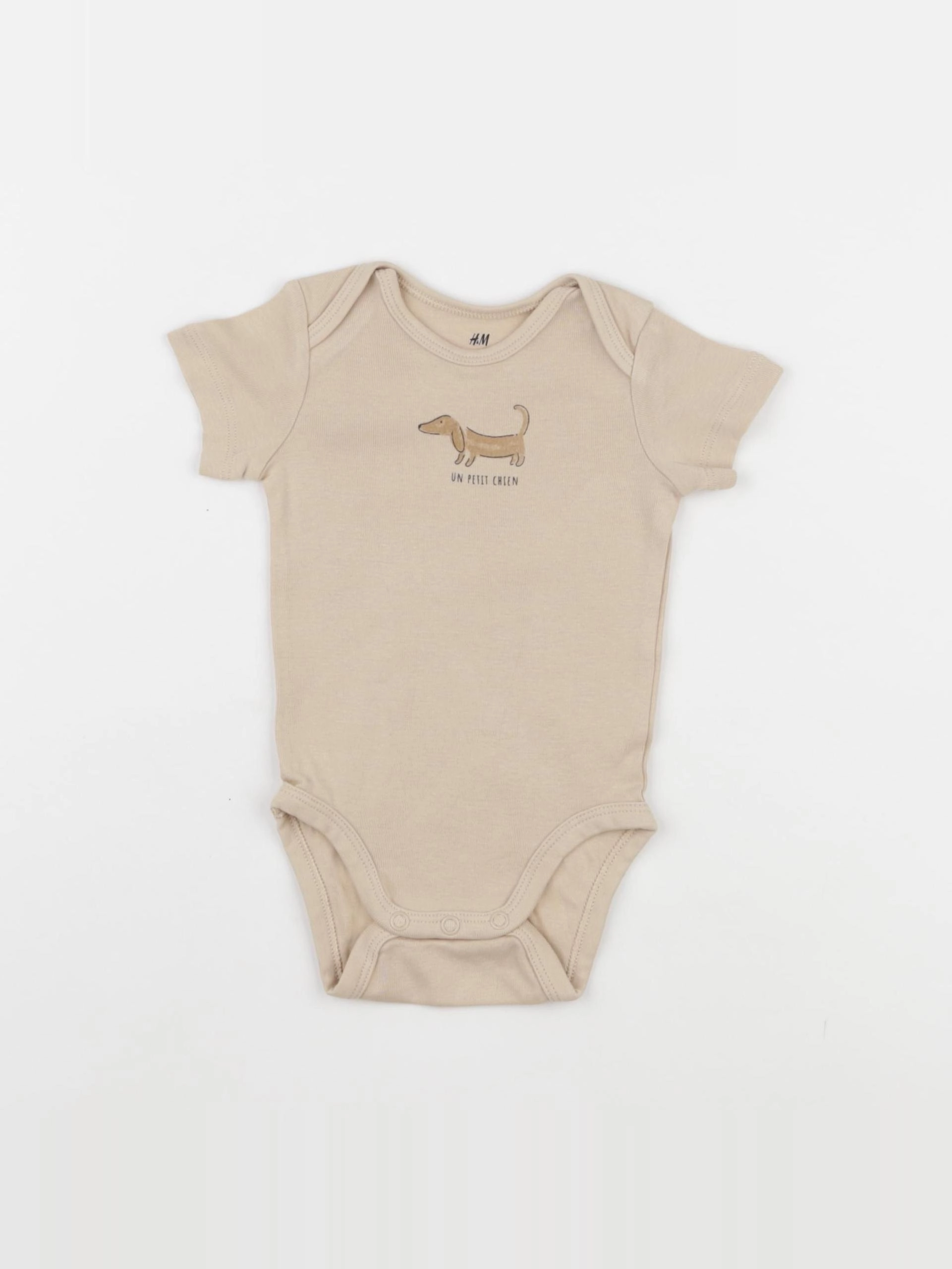 H&M - body beige - 3 mois