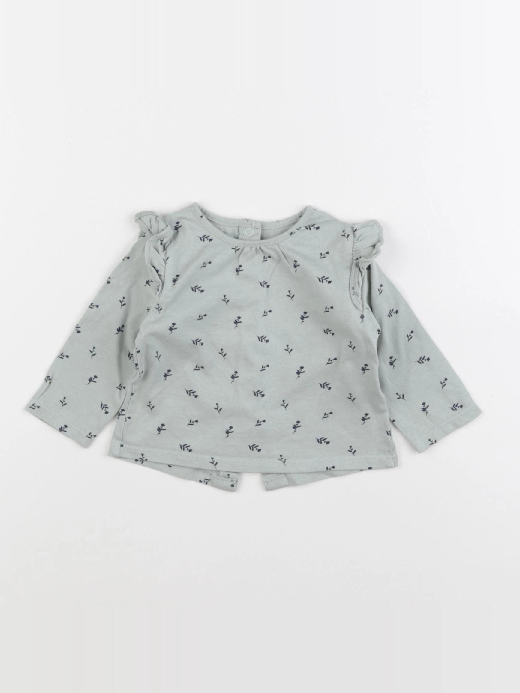 Vertbaudet - tee-shirt vert - 3 mois