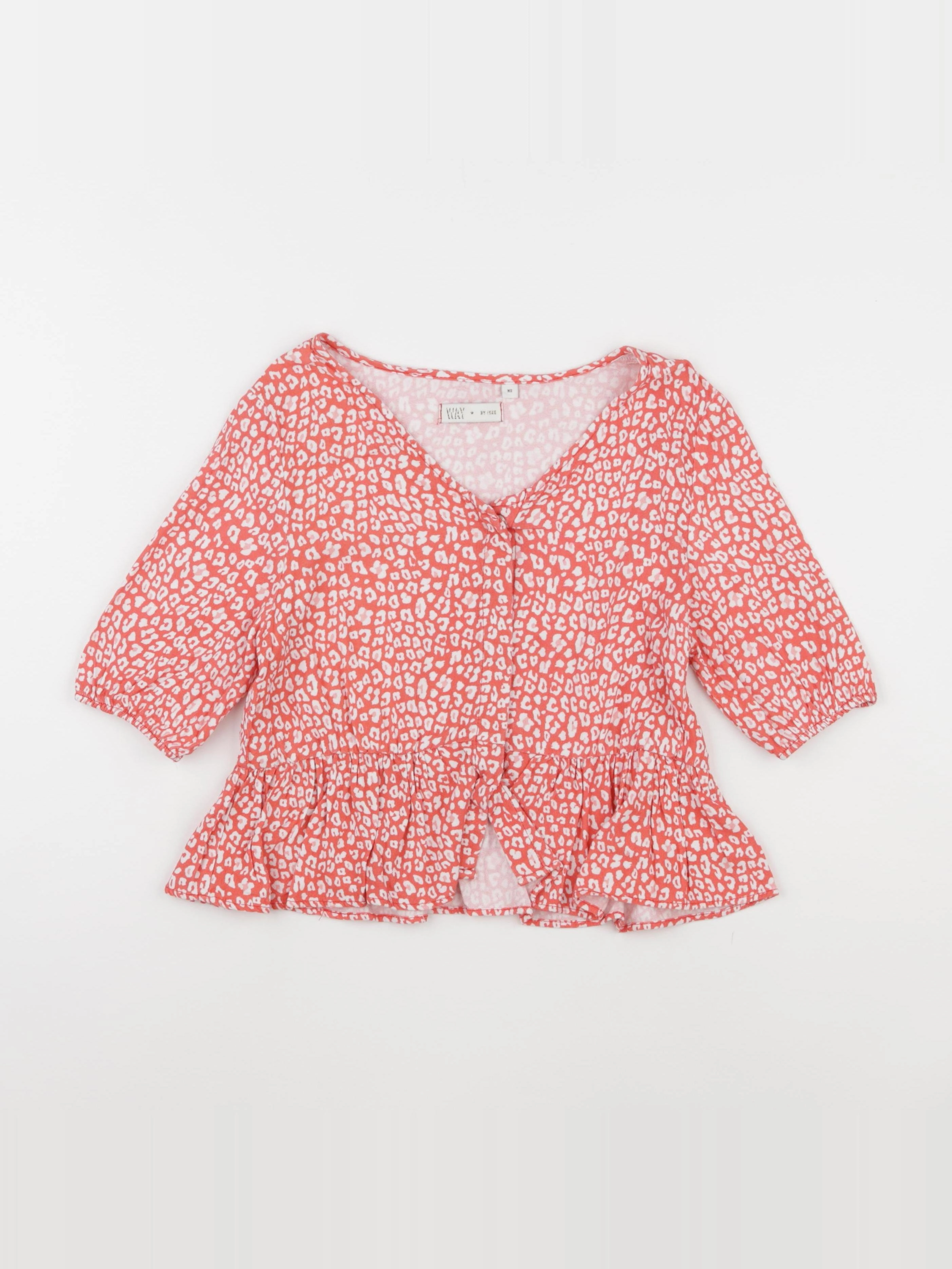 IKKS - blouse blanc, rouge - 12 ans