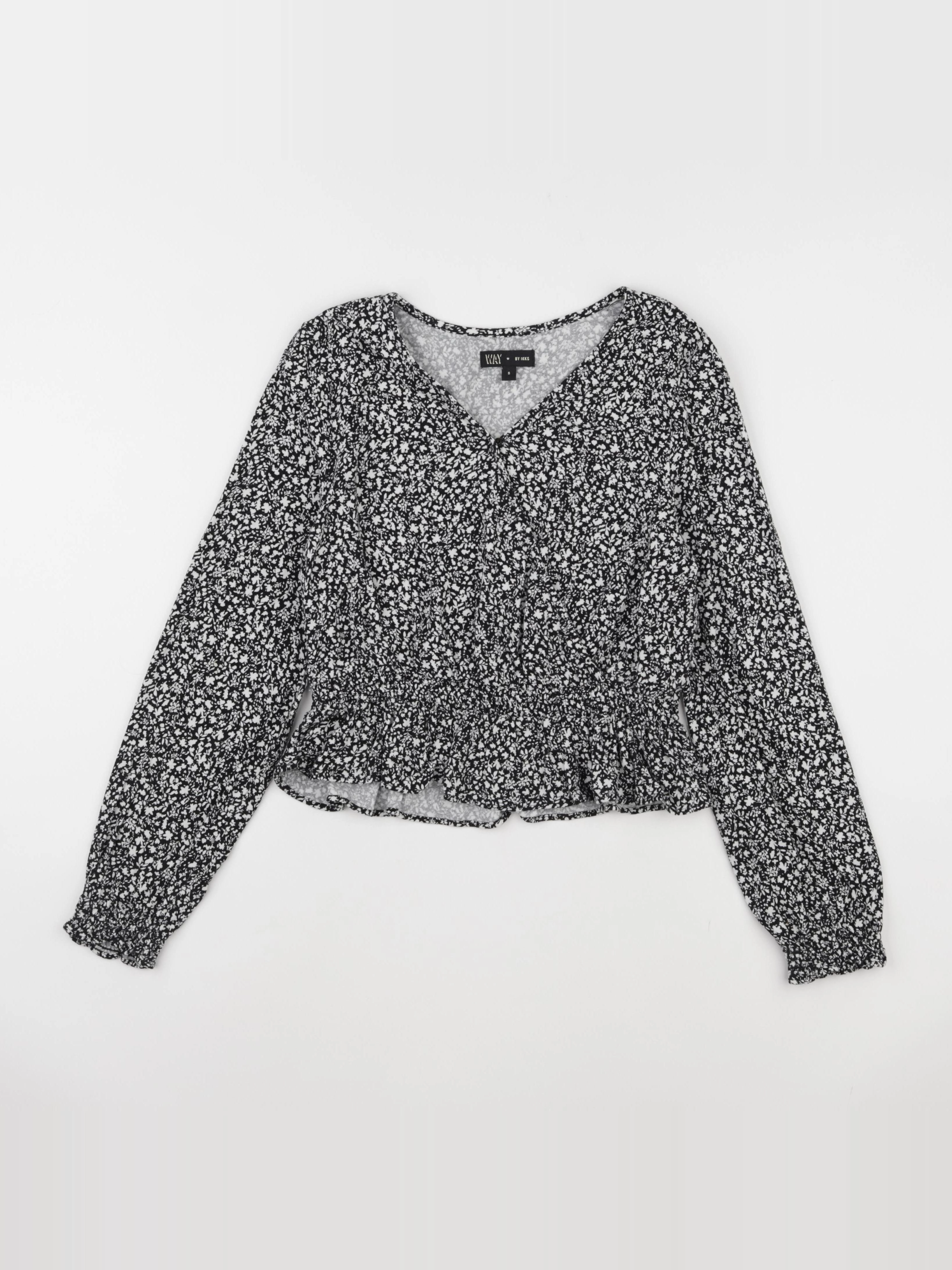 IKKS - blouse blanc, noir - 14 ans