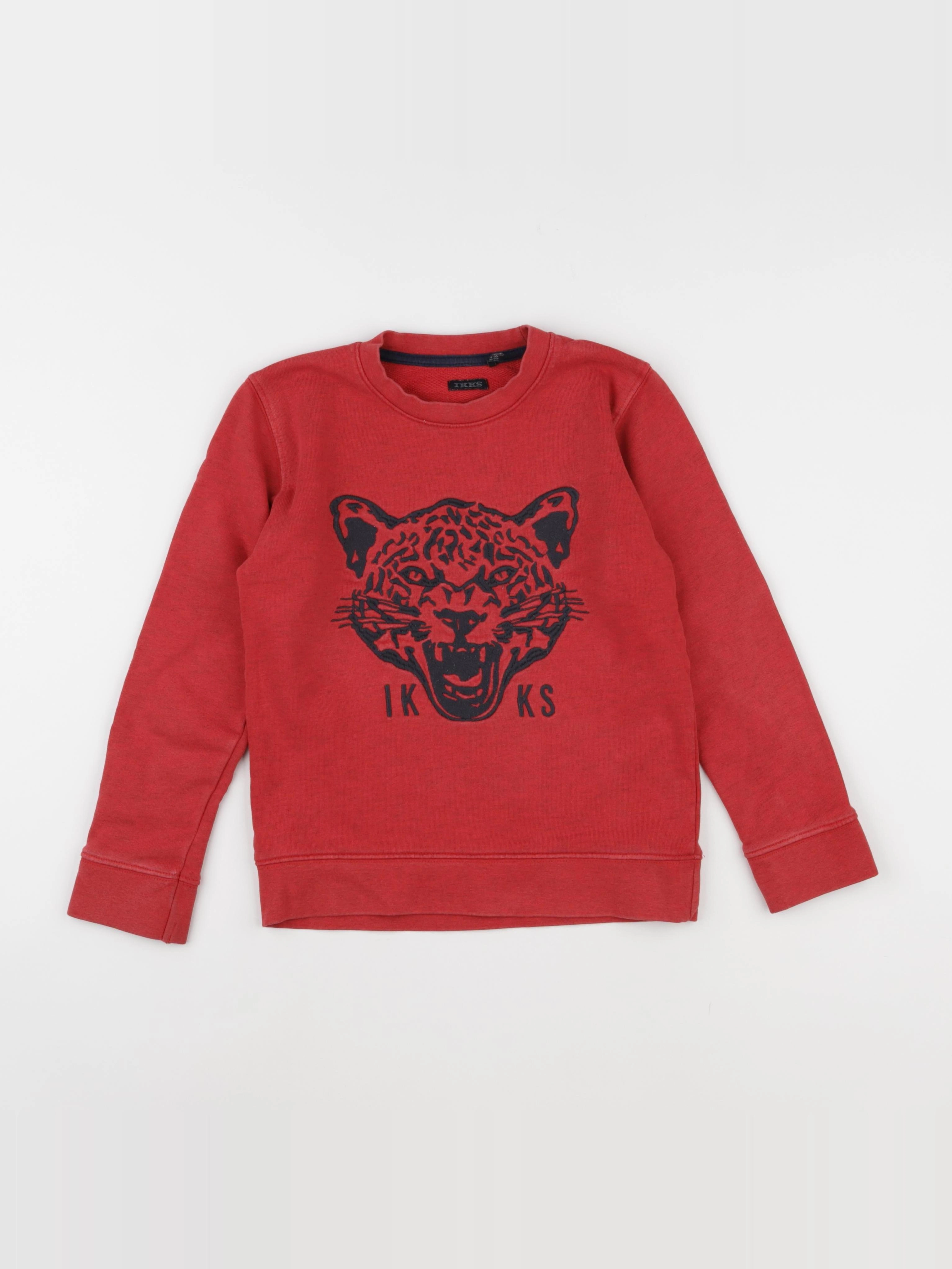 IKKS - sweat rouge - 8 ans