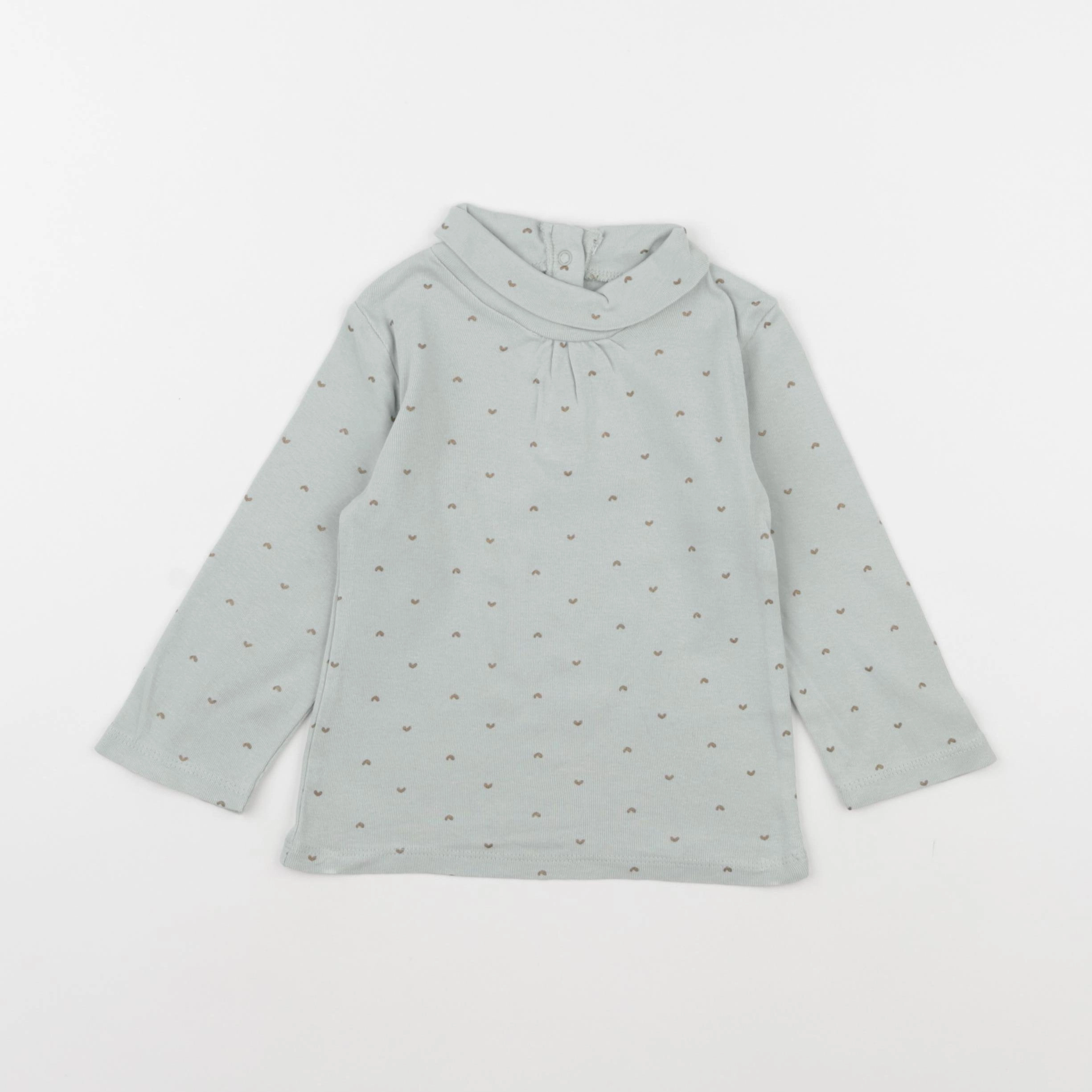Vertbaudet - sous-pull vert - 2 ans