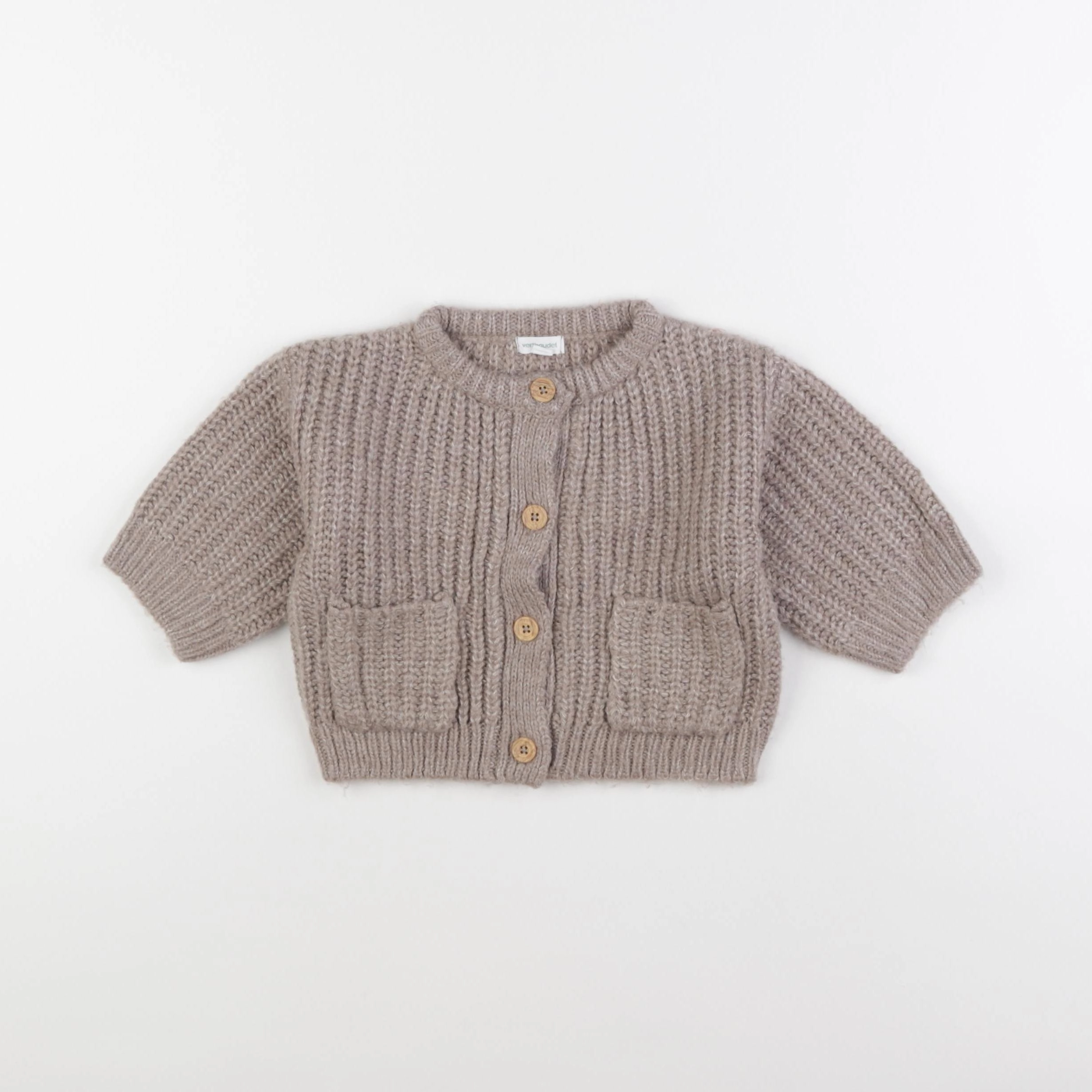 Vertbaudet - gilet marron - 9 ans