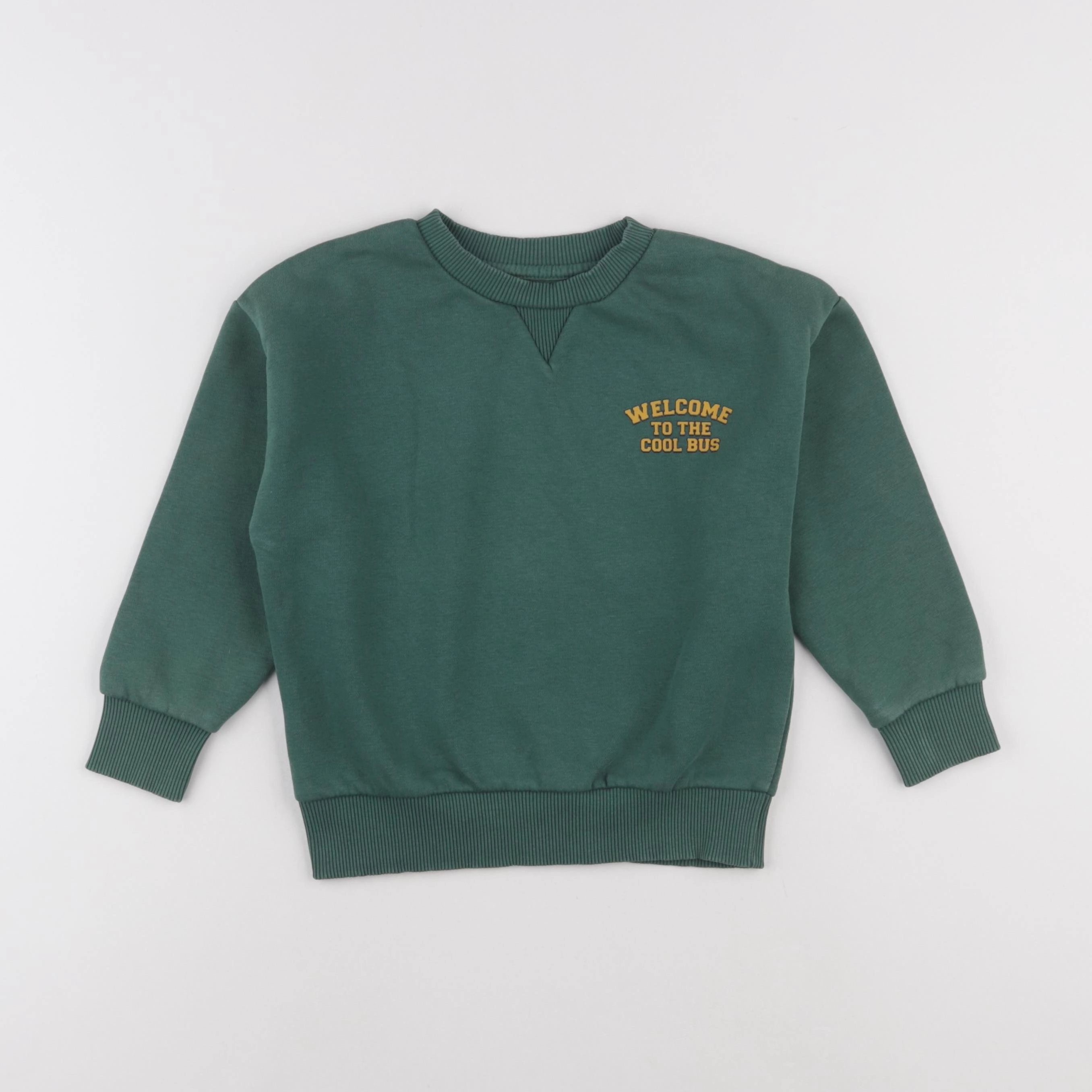 Vertbaudet - sweat vert - 5 ans